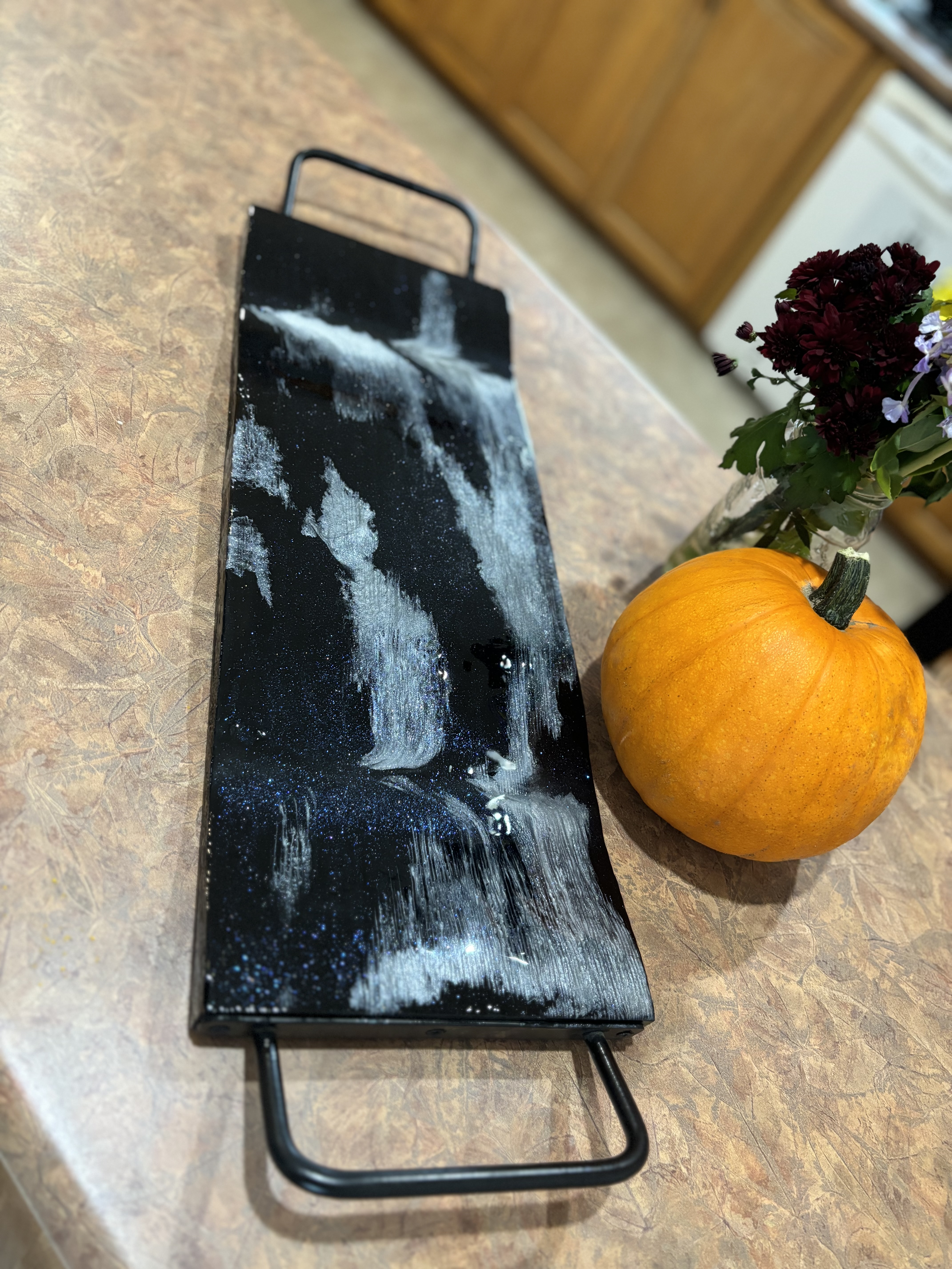 Handcrafted Resin Serving Tray