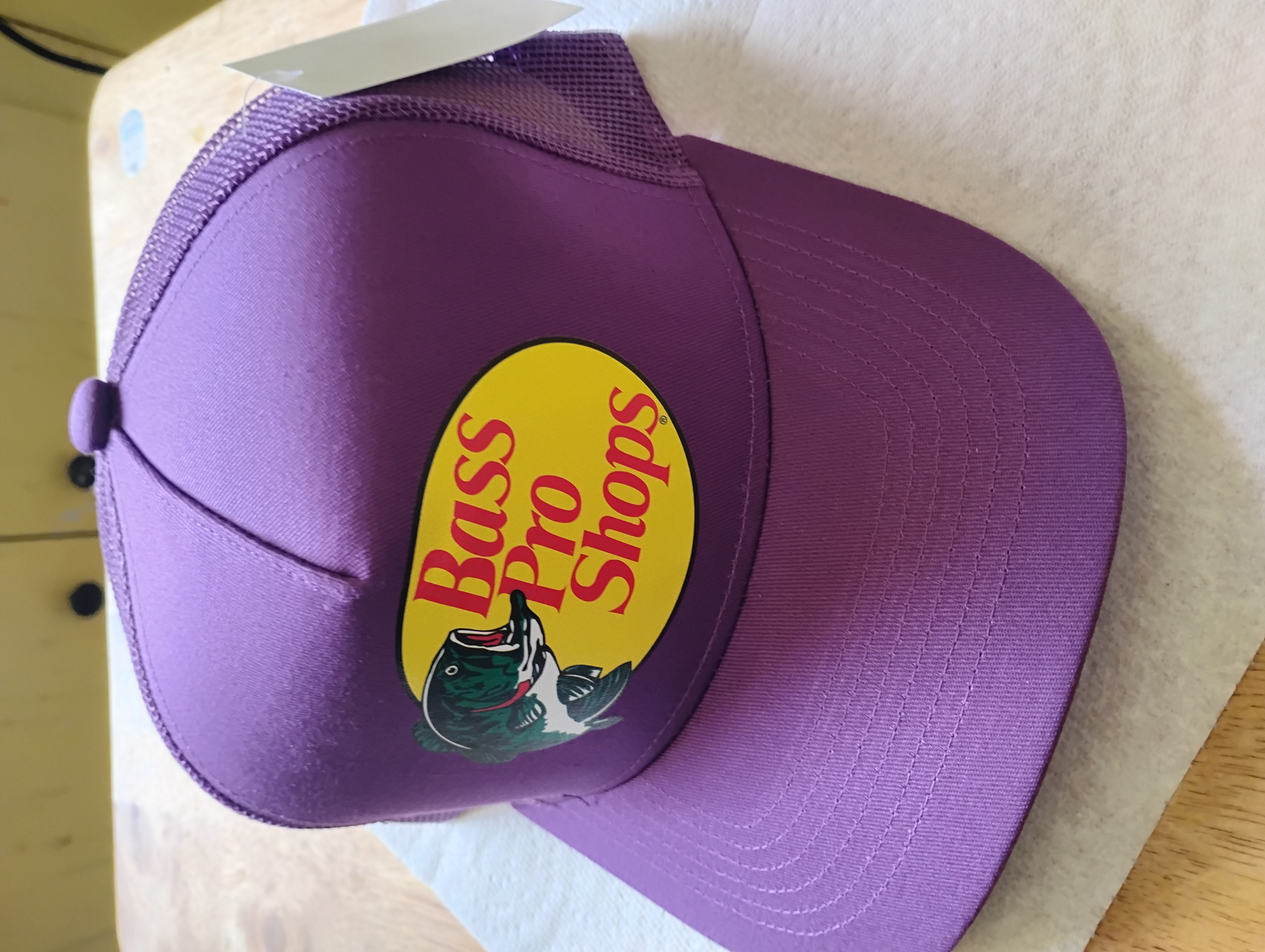 Bass Pro Shops Red Cap – Classic Yellow Patch Logo – Adjustable Fishing Hat – Outdoor Gear