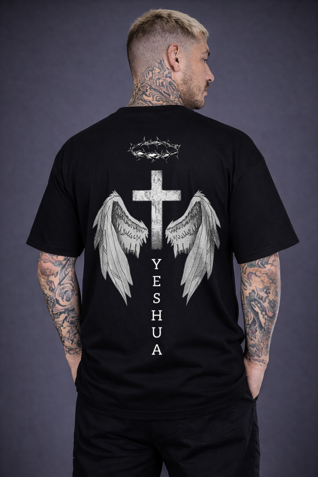 Camiseta Oversized Yeshua Faith Frente e Verso