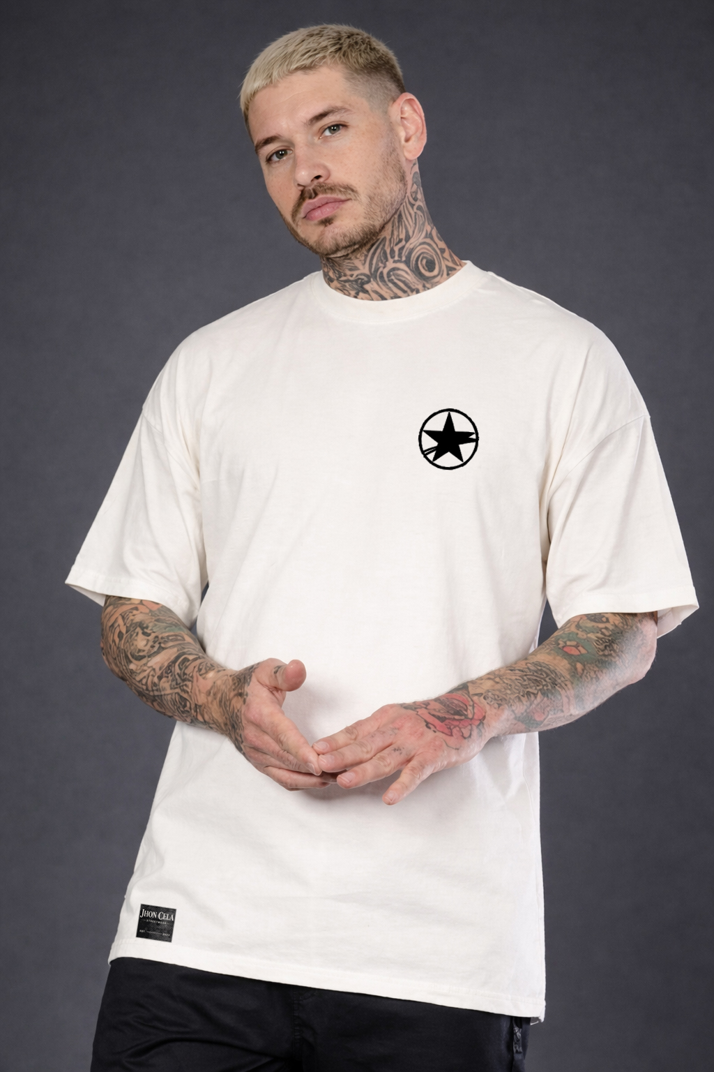 Camiseta Oversized Spider Concept Frente e Verso