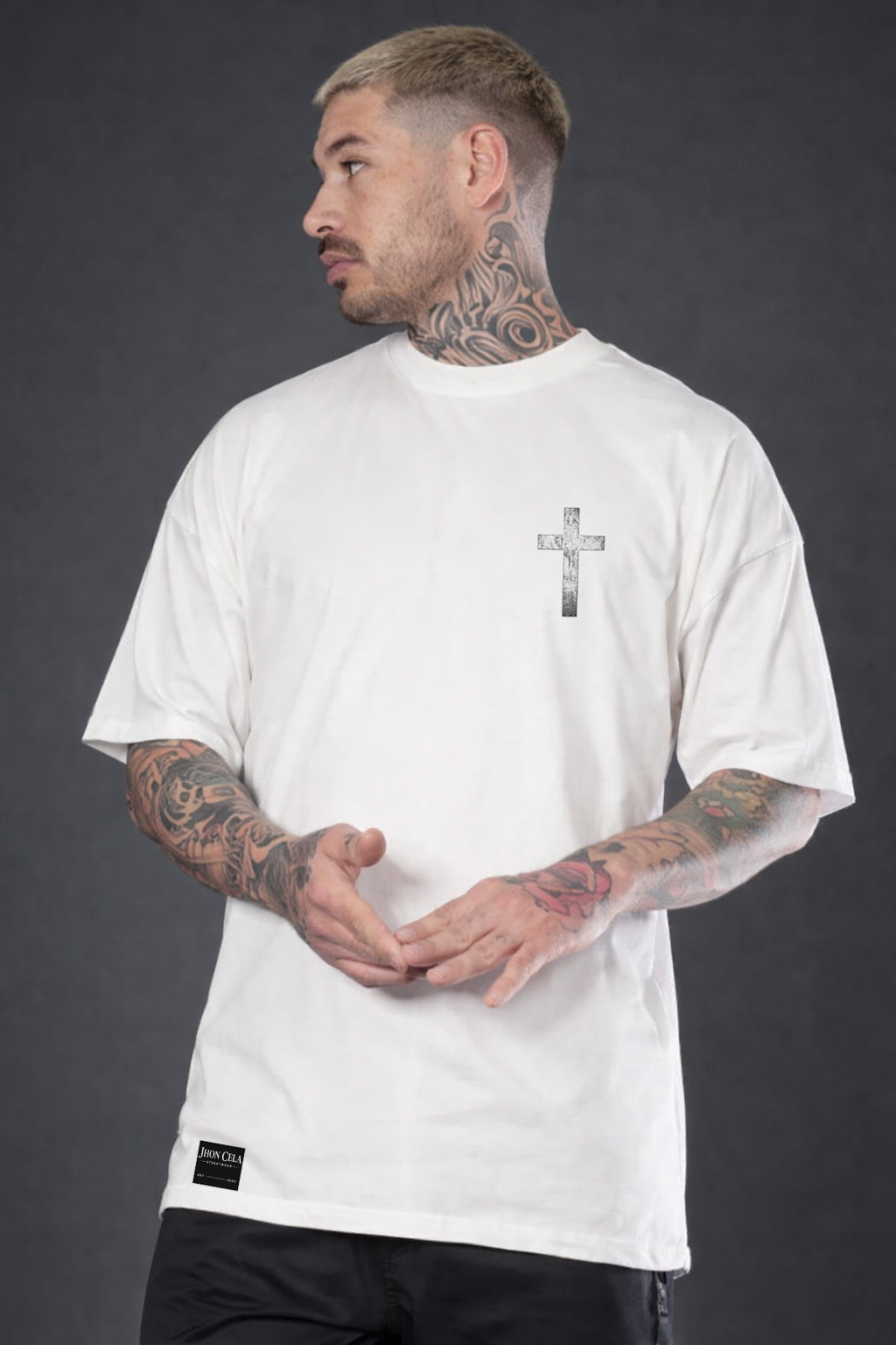 Camiseta Oversized Yeshua Faith Frente e Verso