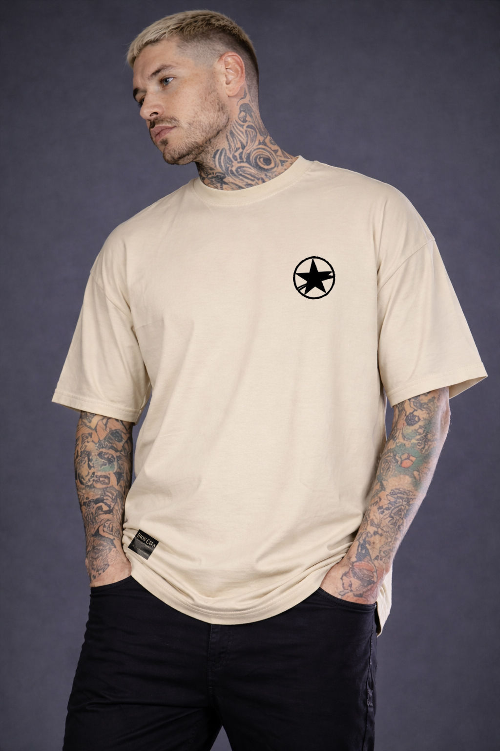 Camiseta Oversized Spider Concept Frente e Verso