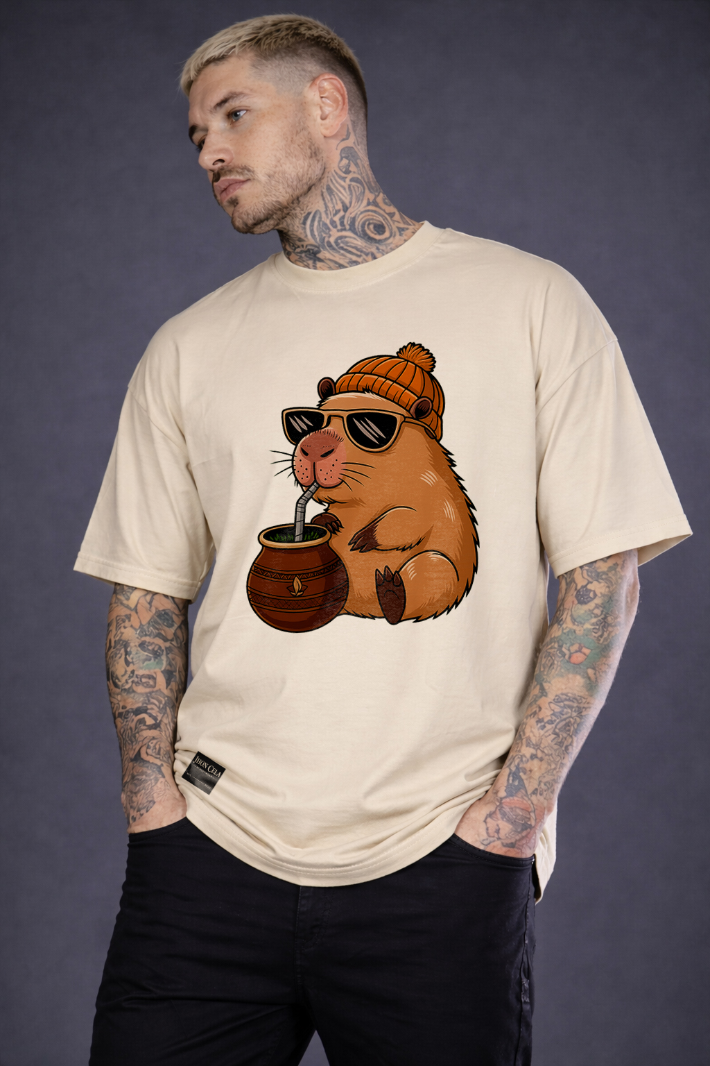 Camiseta Oversized Capivara Streetwear