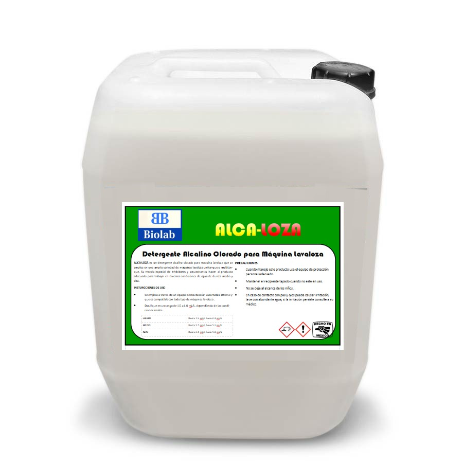 Detergente Alcalino Clorado ALGA-LOZA 20L