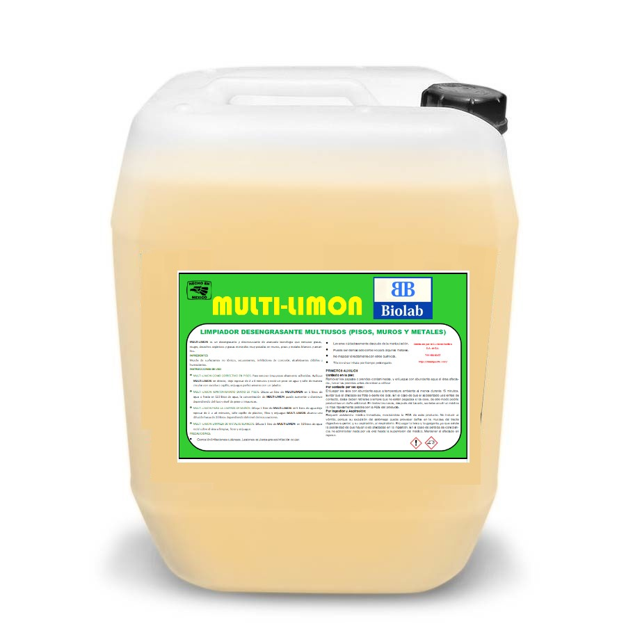 Limpiador Multi-Limón Biolab 20L