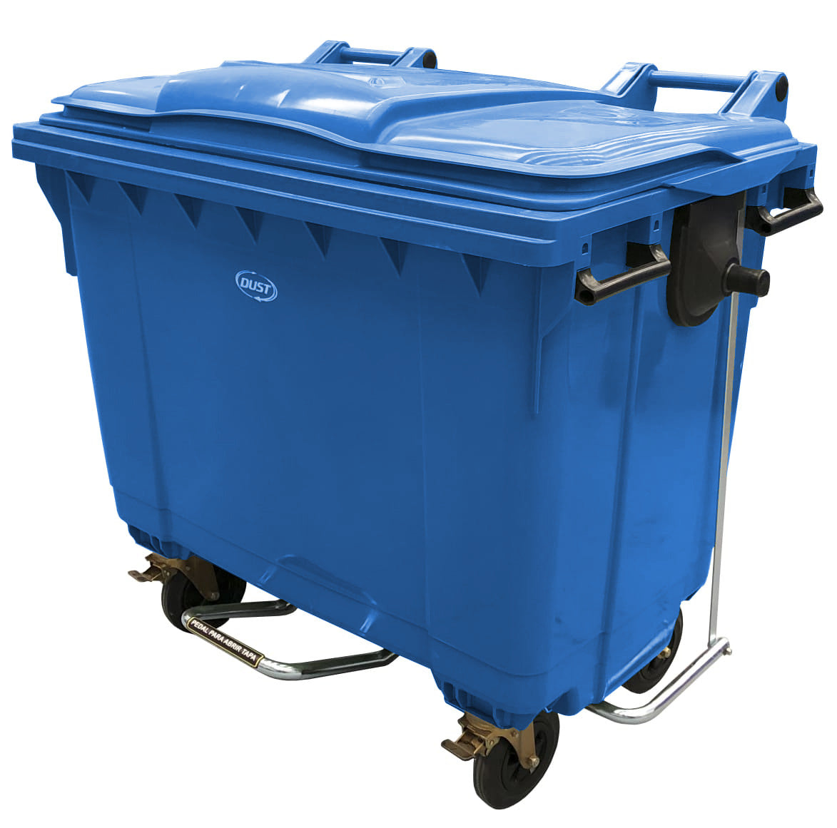 Contenedor de basura industrial con pedal 1100L