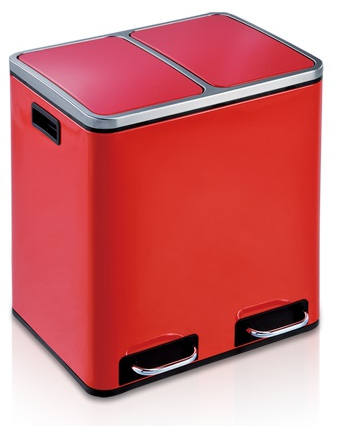 Bote de basura doble 30 litros