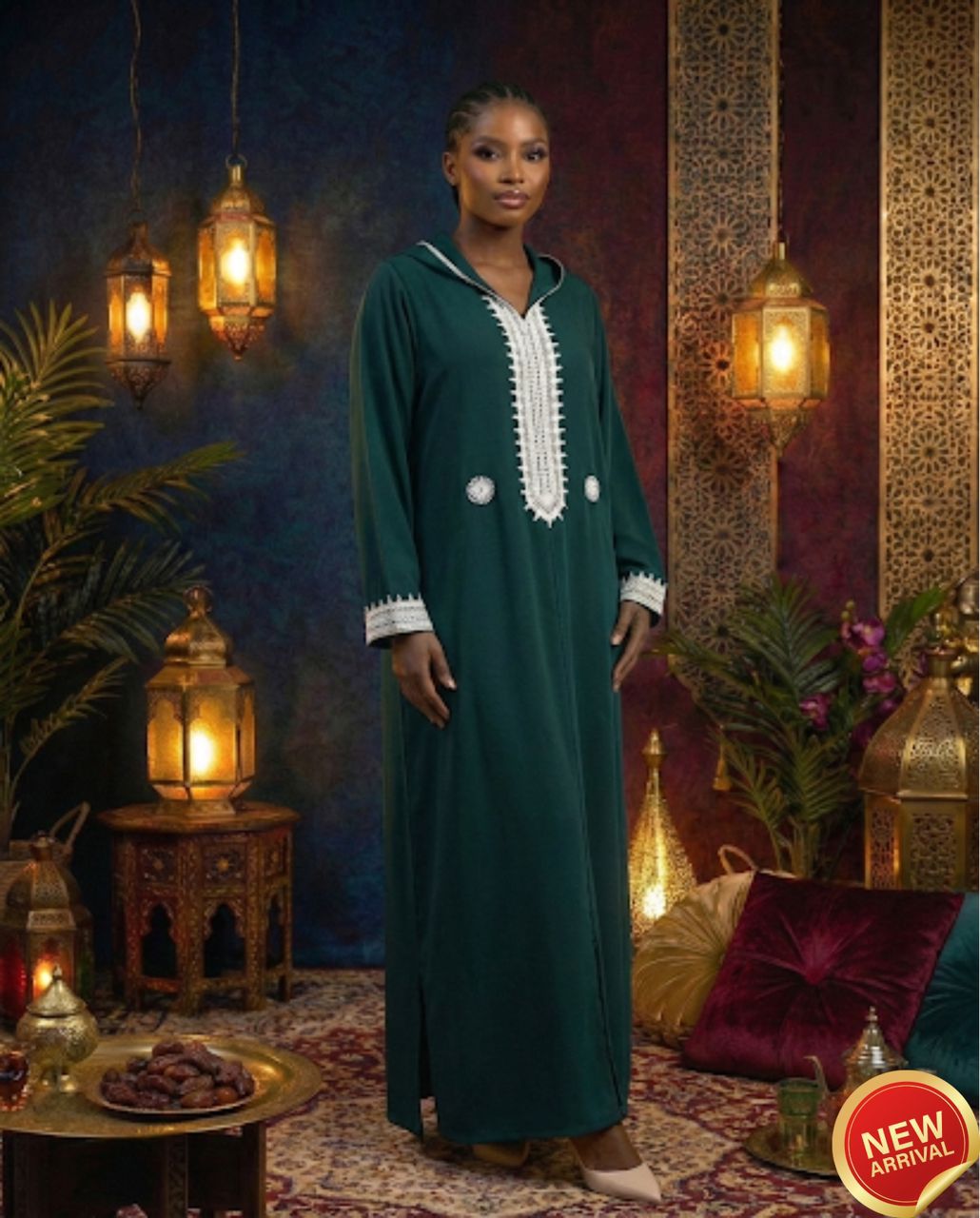 Elegant Emerald Caftan