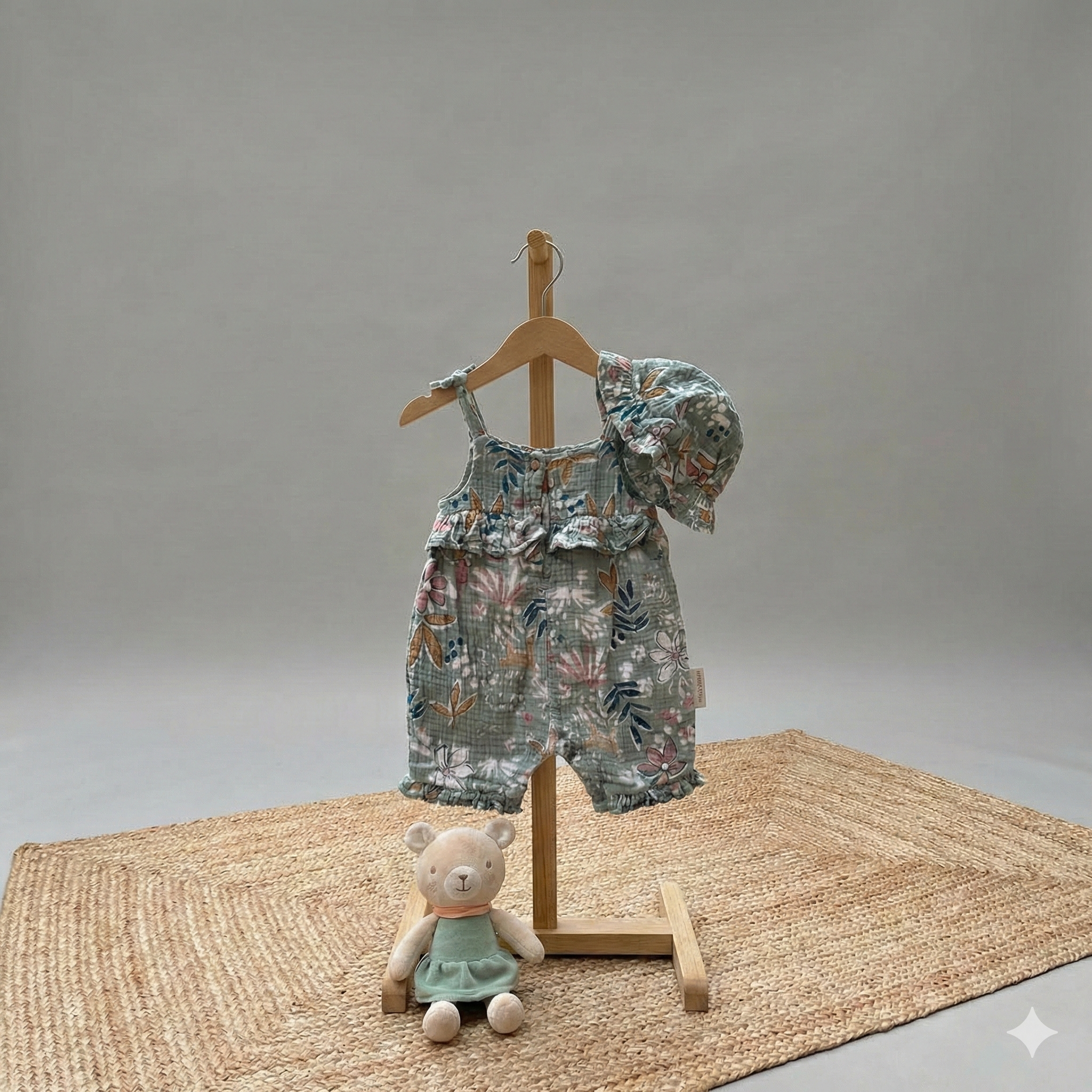 Ensemble bébé fleuri