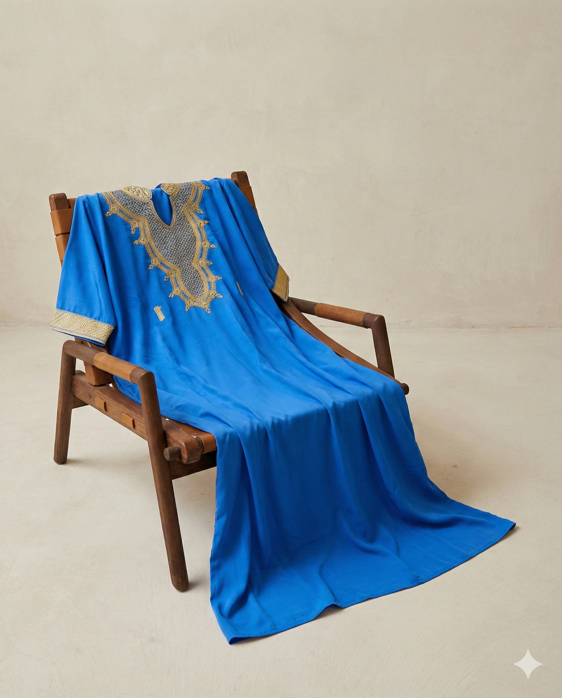 Boubou traditionnel bleu