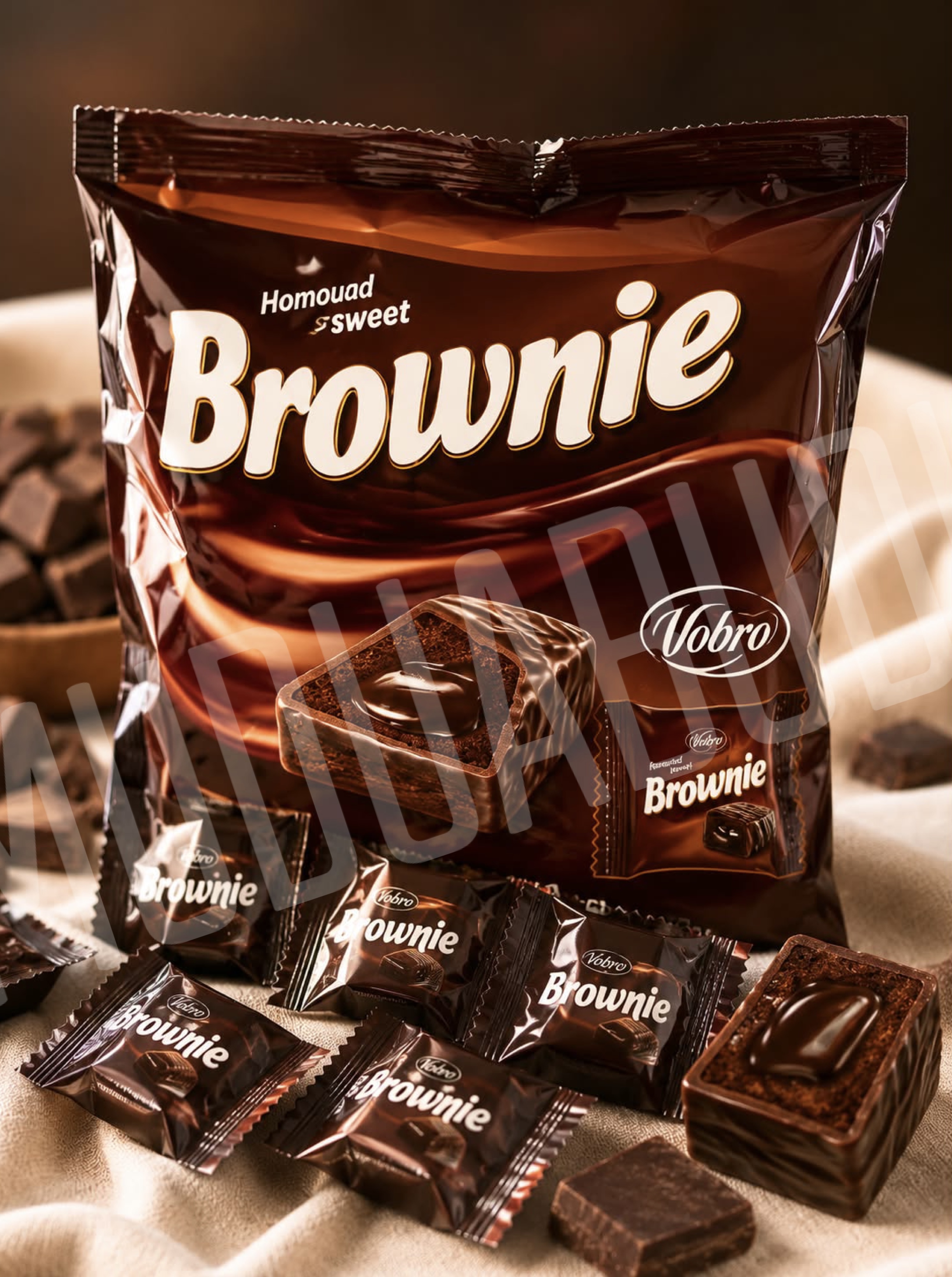 Brownie šokoladiniai saldainiai