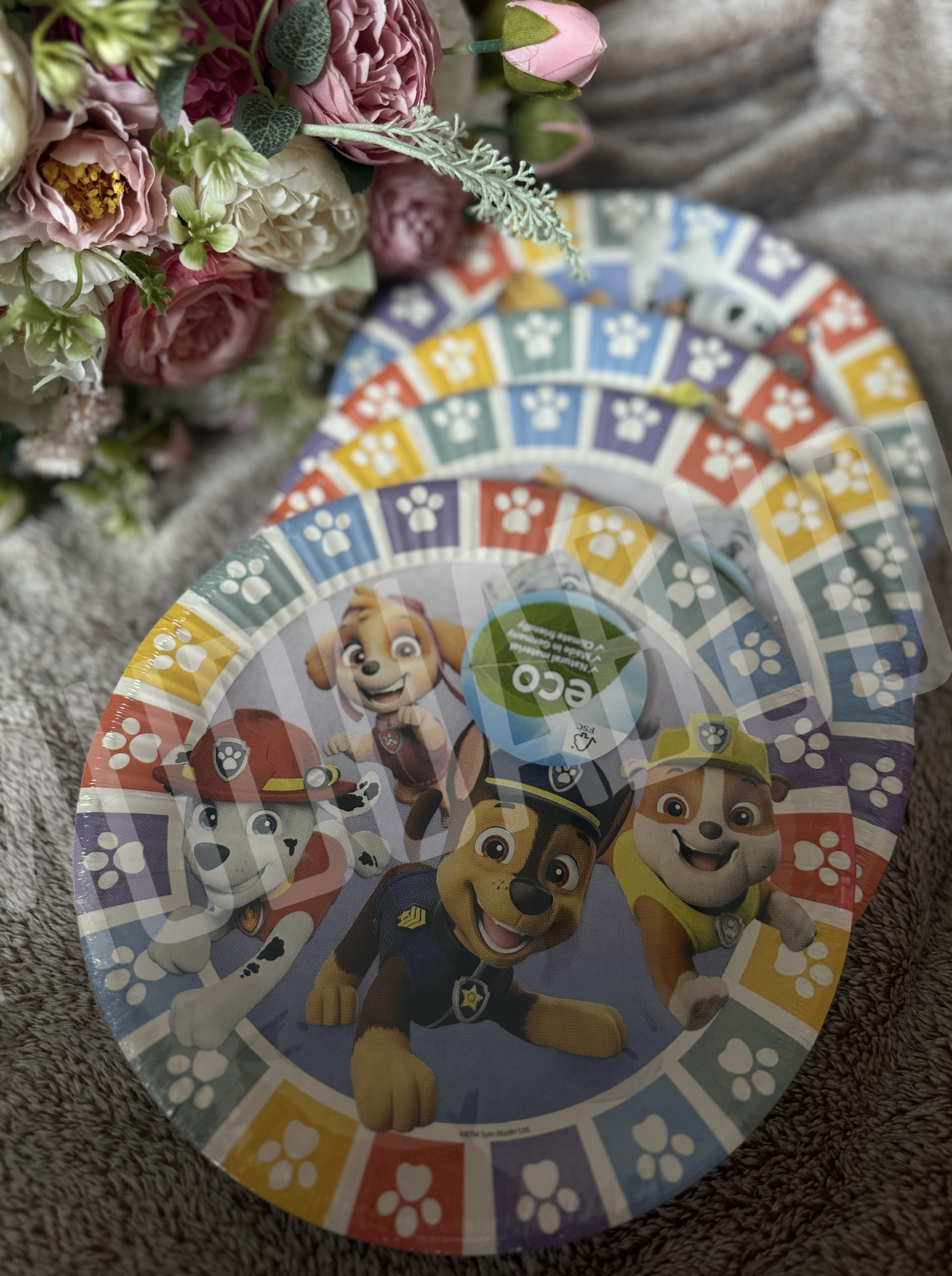 Popierinės lėkštutės "Paw patrol"