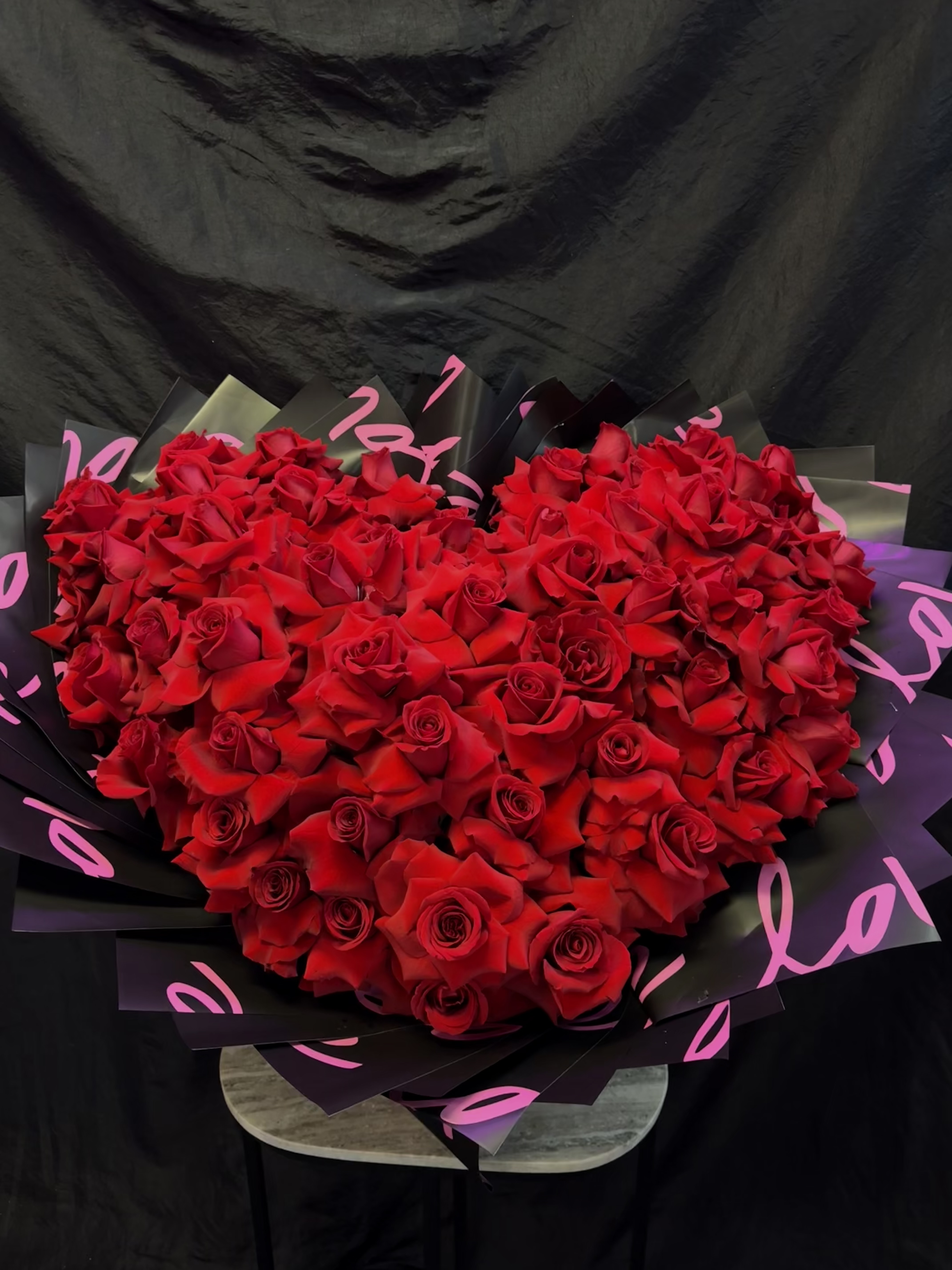 Heart-Shaped Rose Arrangement