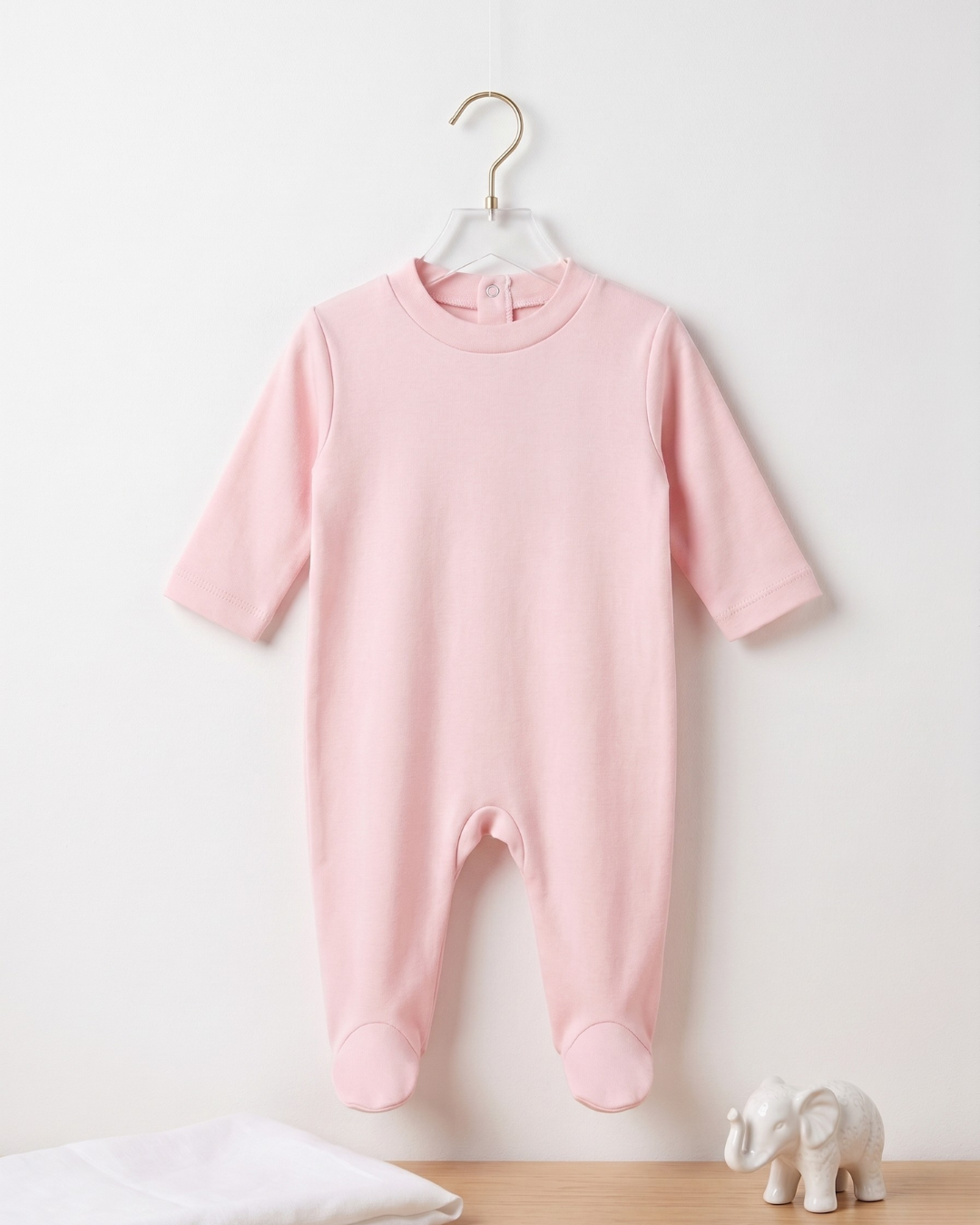 Grenouillère bébé rose