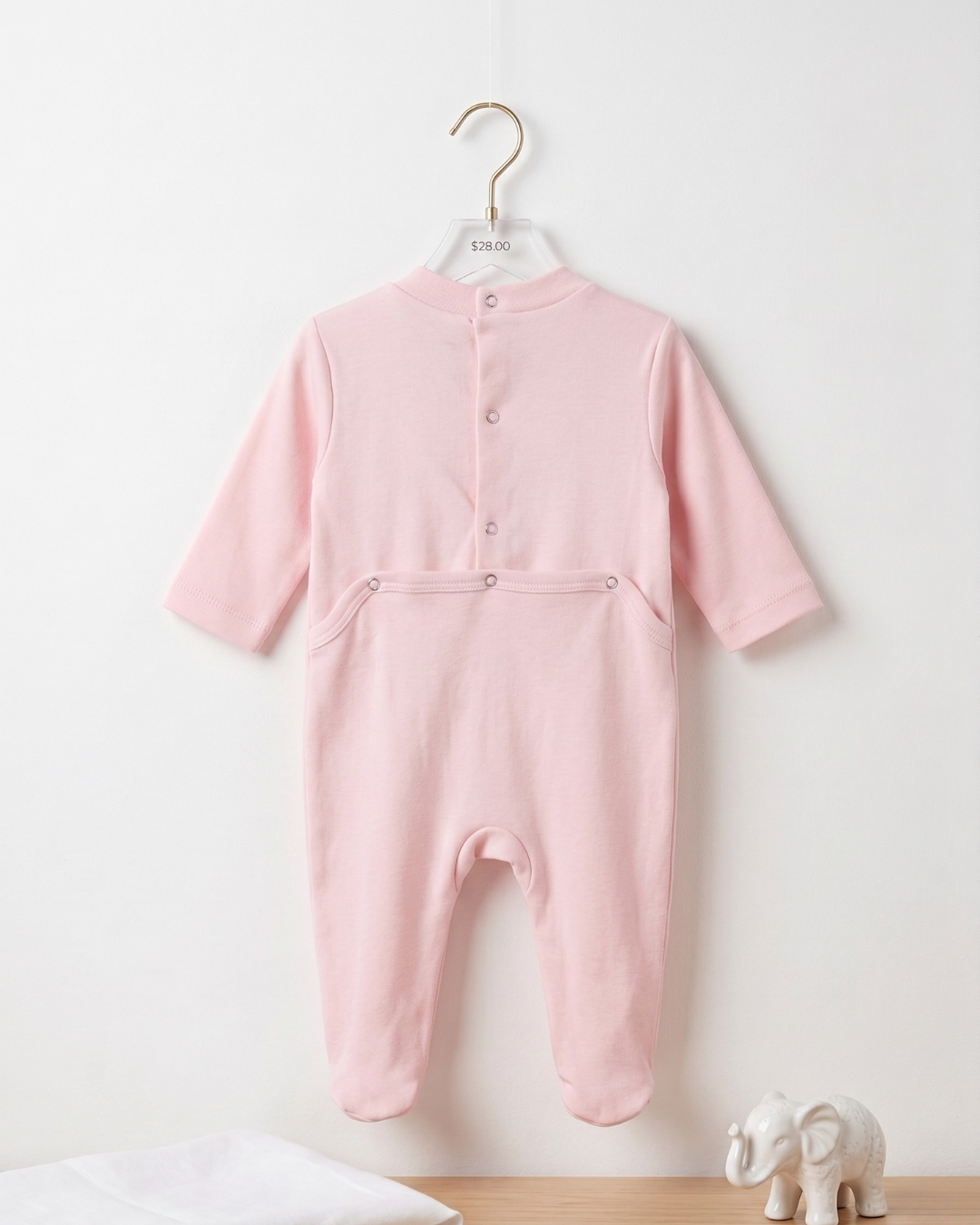Grenouillère bébé rose