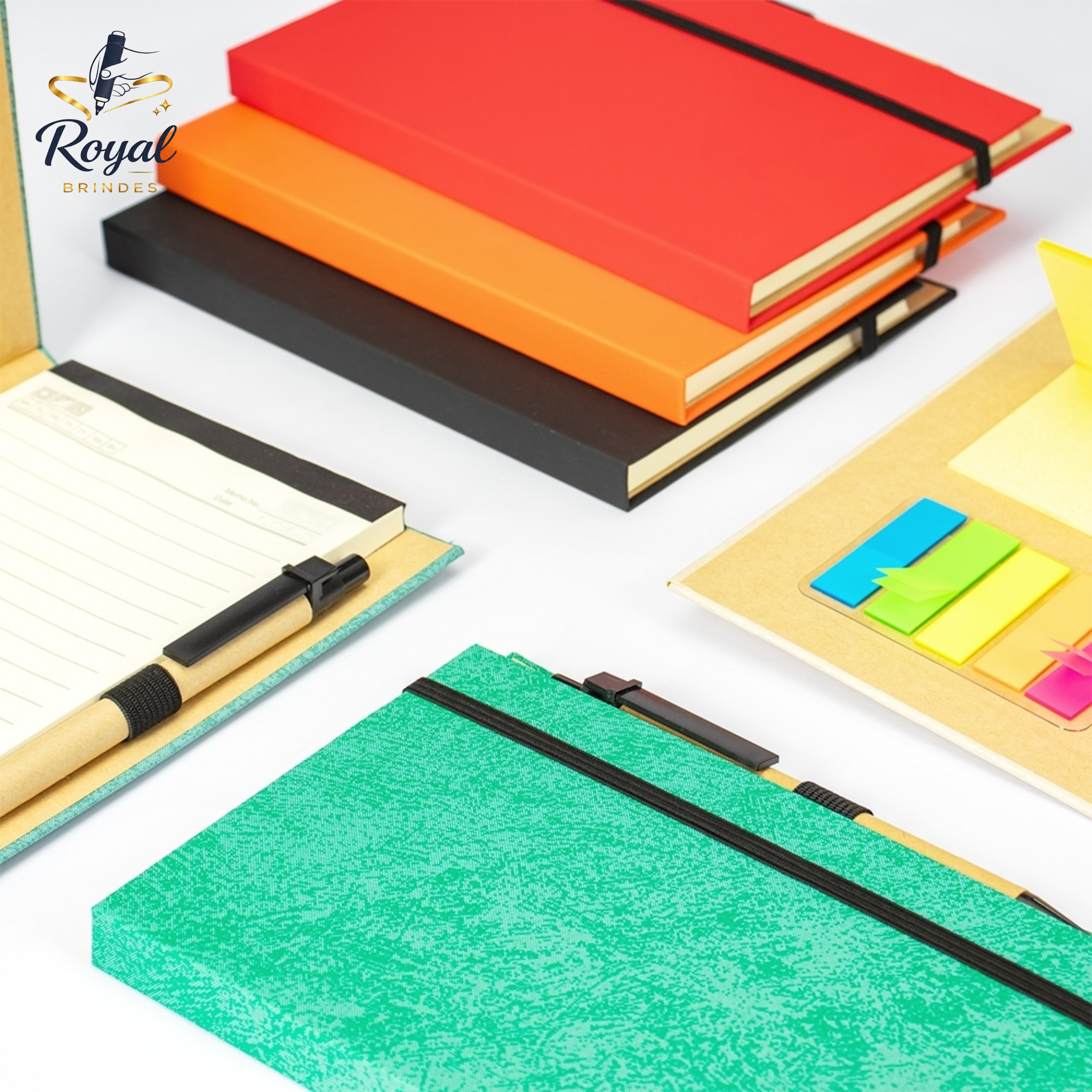 18938 Bloco de Anotações com Autoadesivos e Caneta