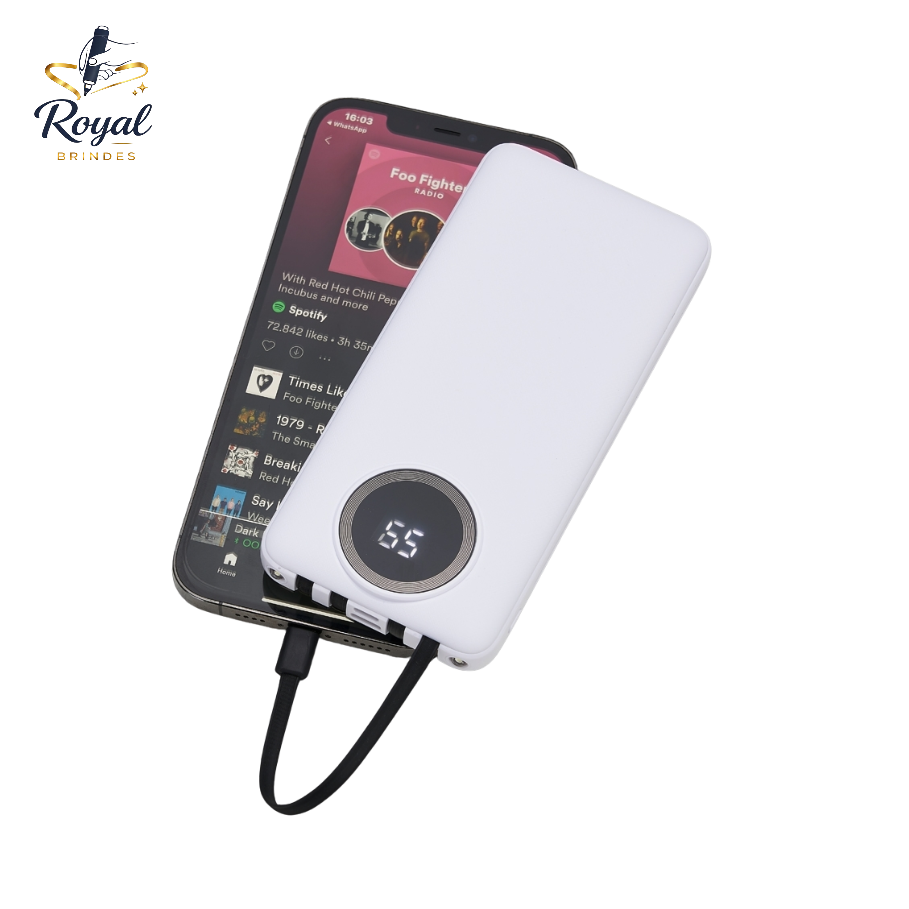 04052 Power Bank 10.000mAh com Lanterna e Multissaídas