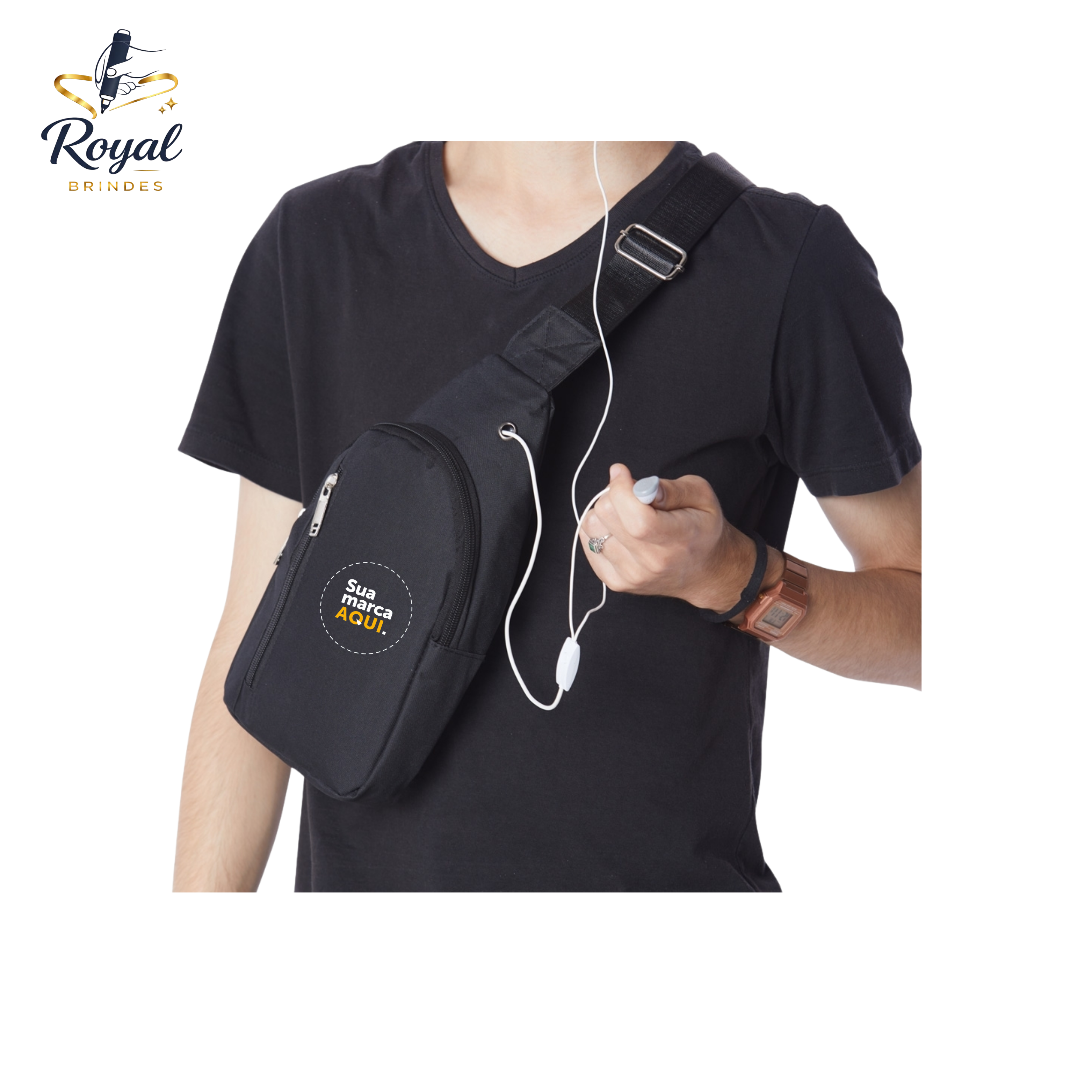 01442 Bolsa de Ombro Nylon