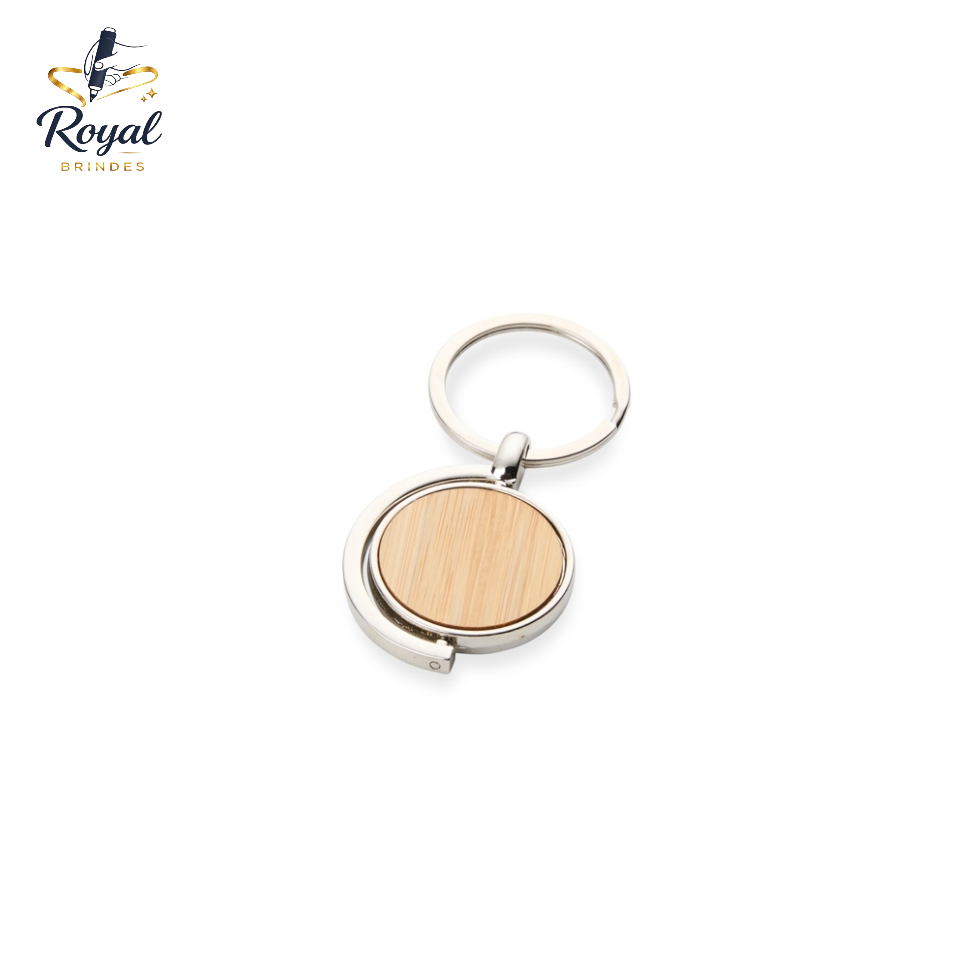 08237 Chaveiro Metal Bambu