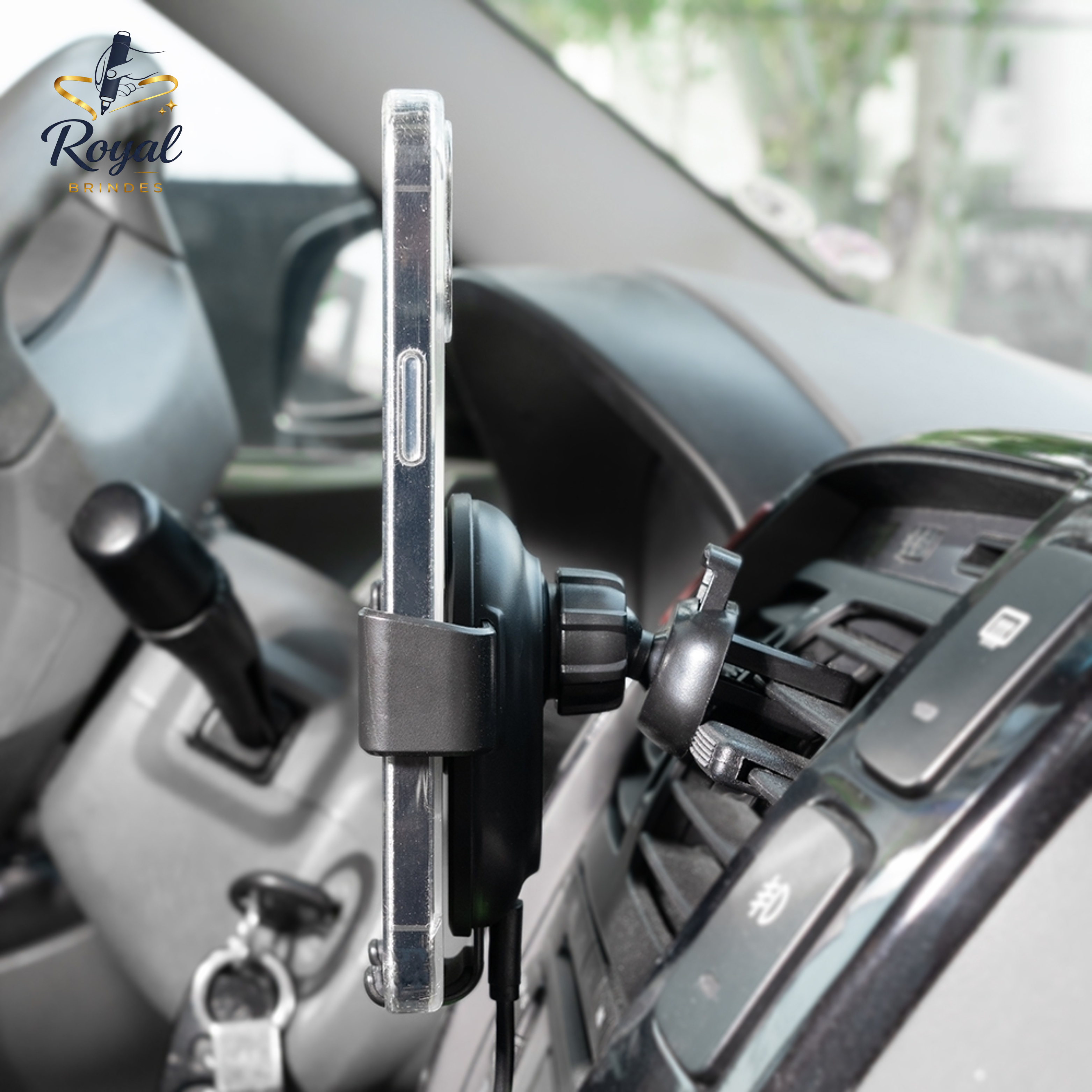 04062 Suporte Veicular com Carregamento de Indução