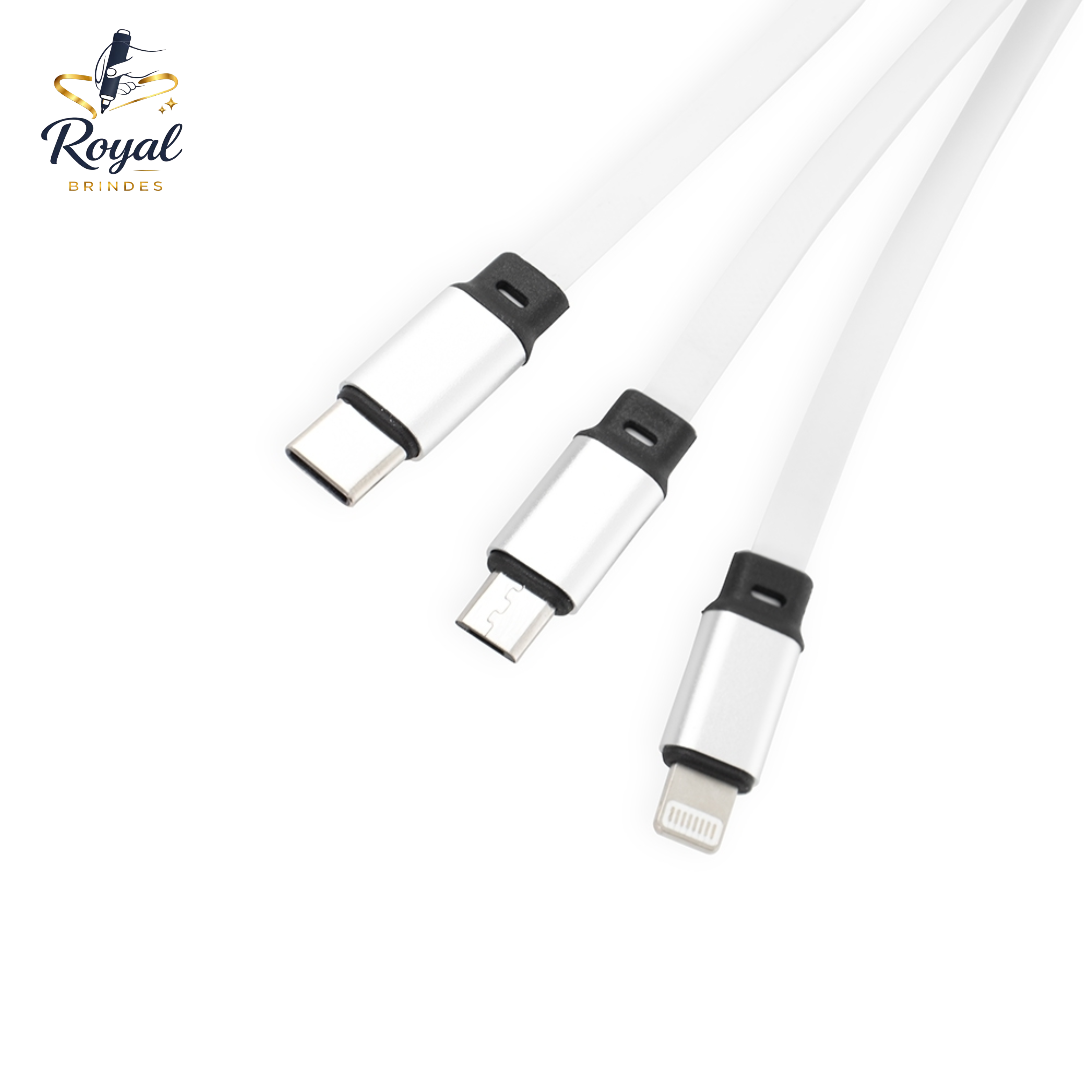 19073 Cabo USB Retrátil 3 em 1