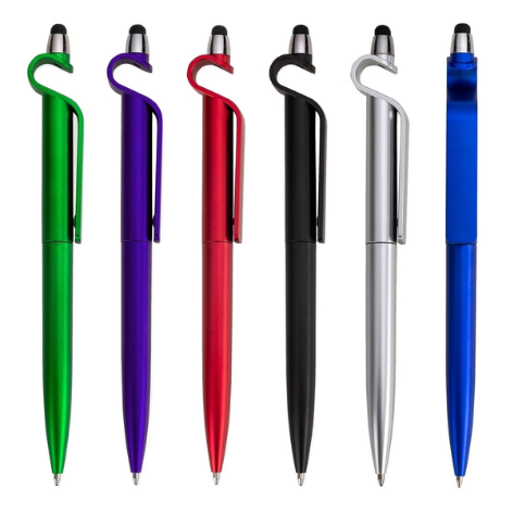 13499B - Caneta Plástica Touch com Suporte