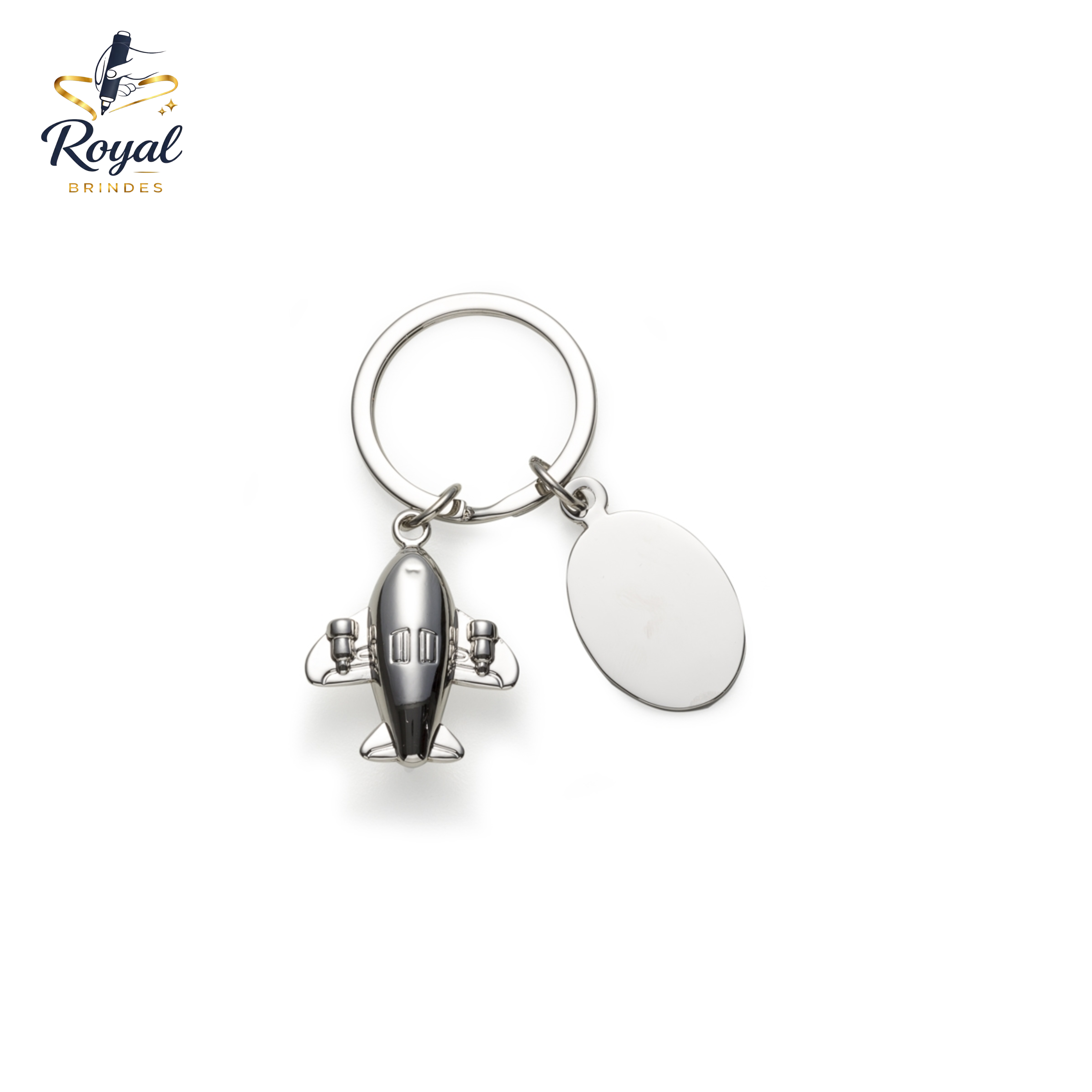 12085 Chaveiro Metal Avião