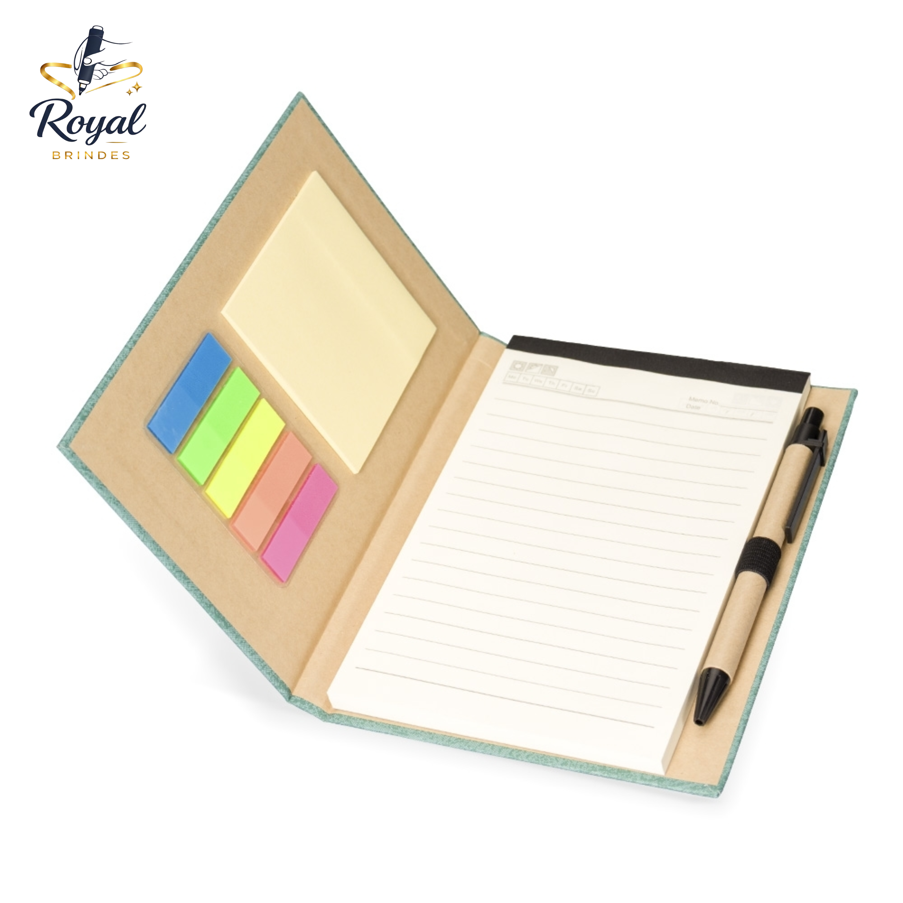 18938 Bloco de Anotações com Autoadesivos e Caneta