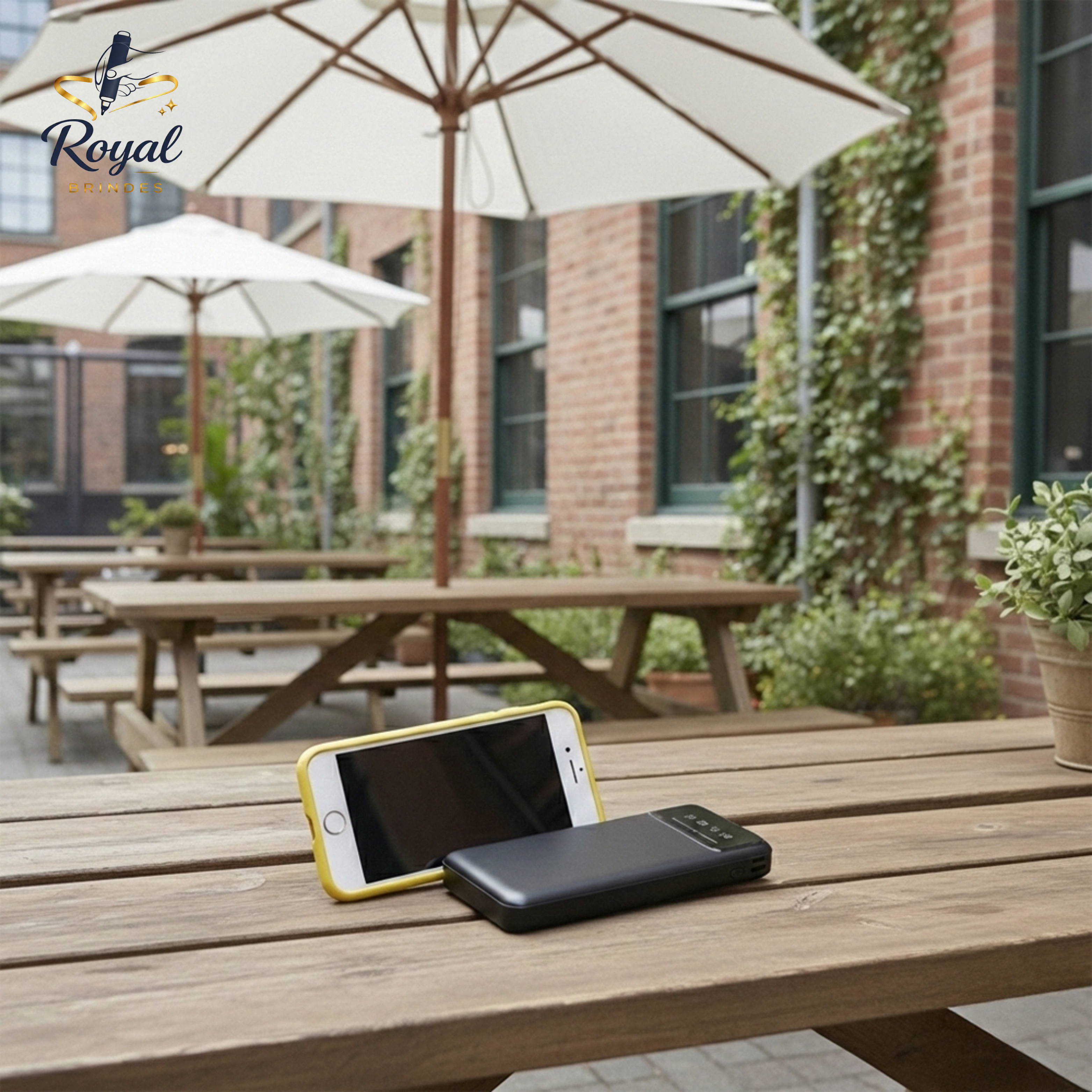 08014 Power Bank 10.000mAh com Lanterna e Multissaídas