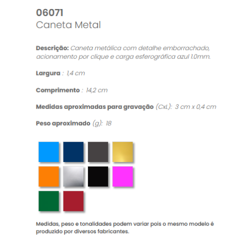 06071 - Caneta Metal