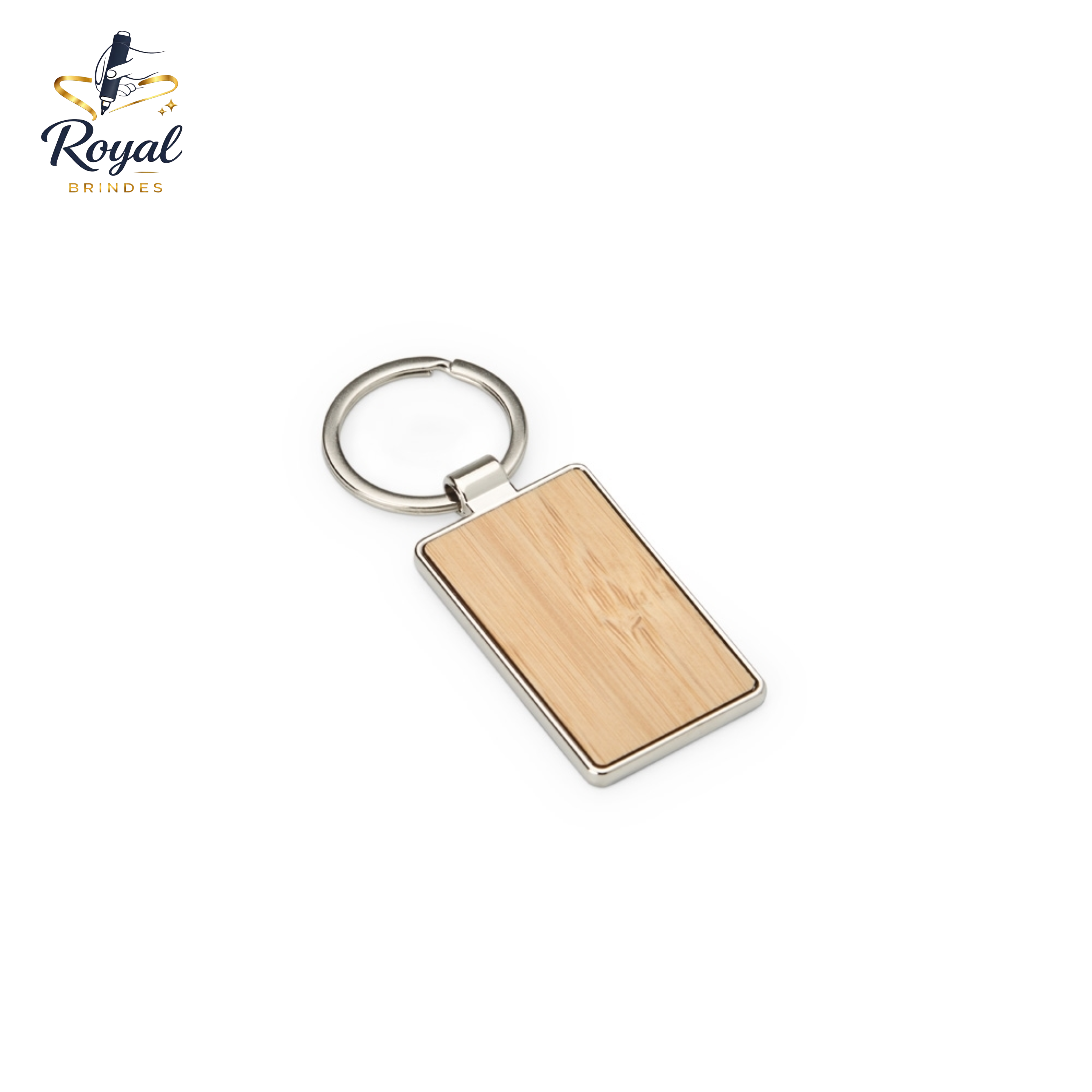 02481 Chaveiro Metal Bambu