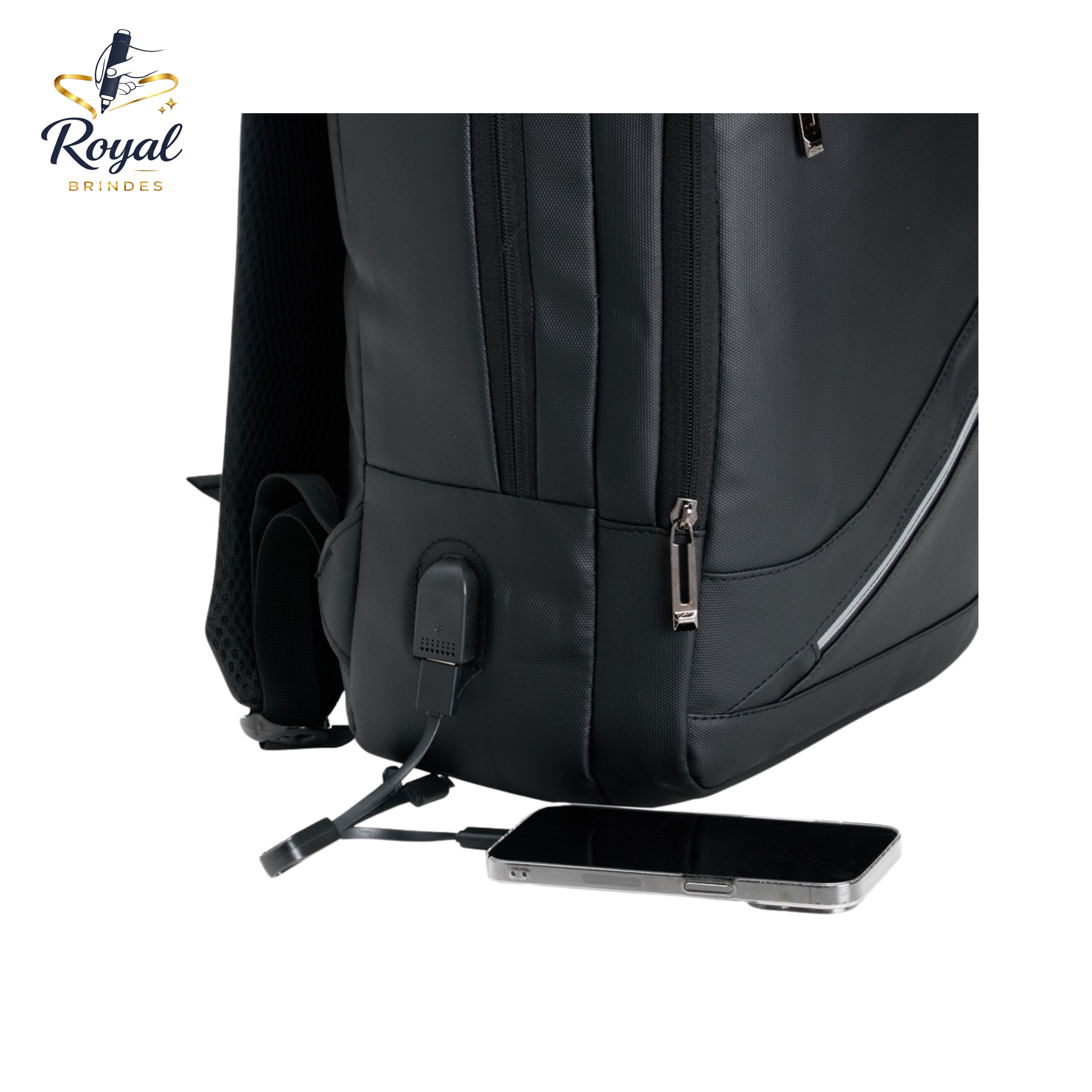 08218 Mochila Couro Sintético 26L