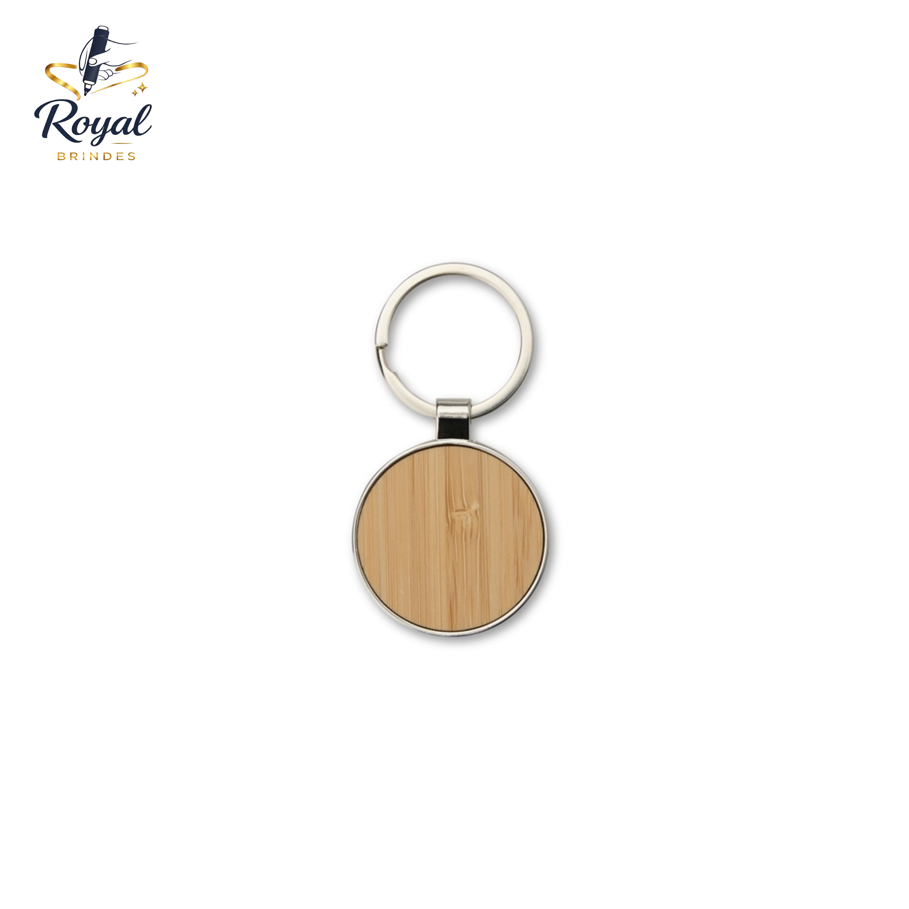 02480 Chaveiro Metal Bambu