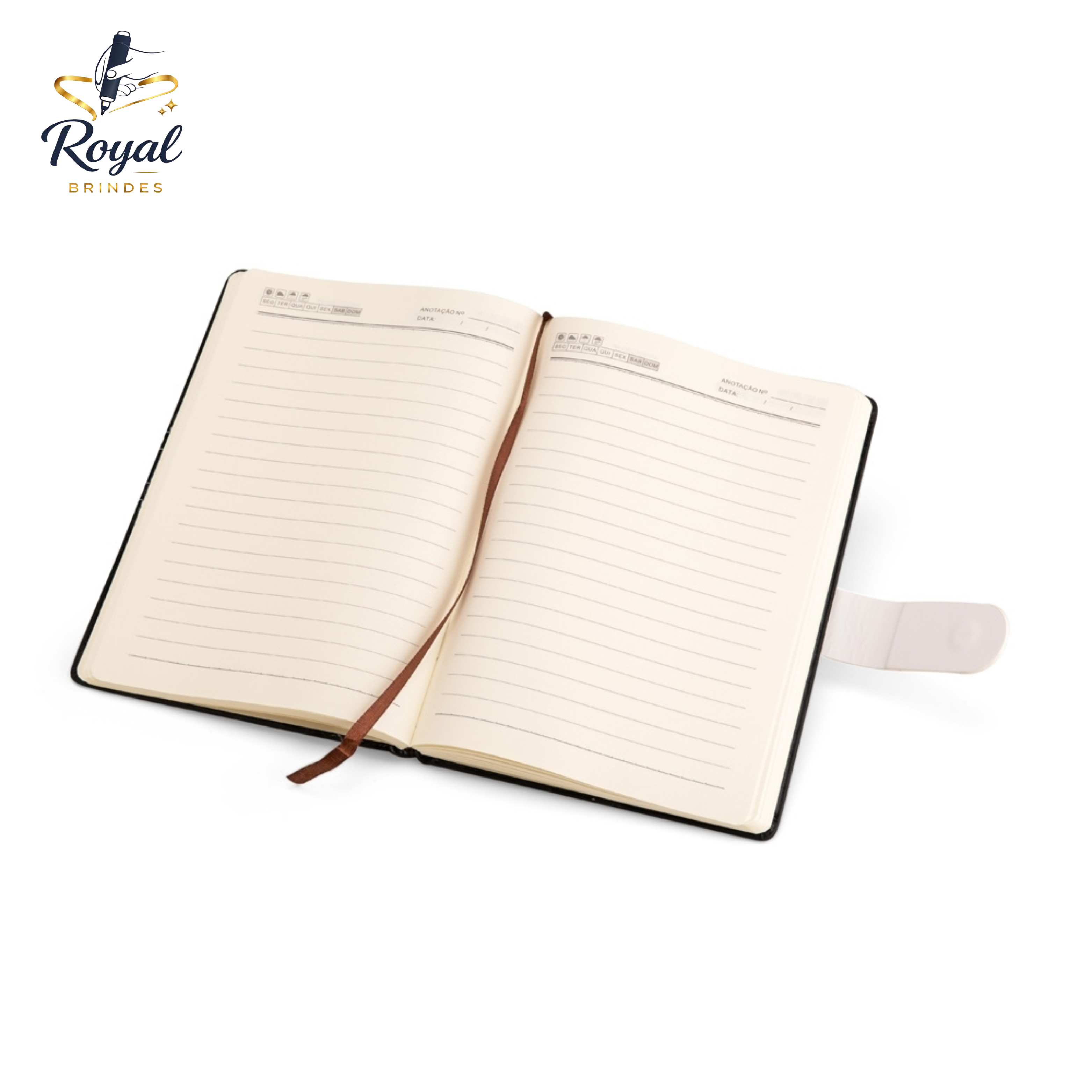 19110 Caderneta Couro Sintetico