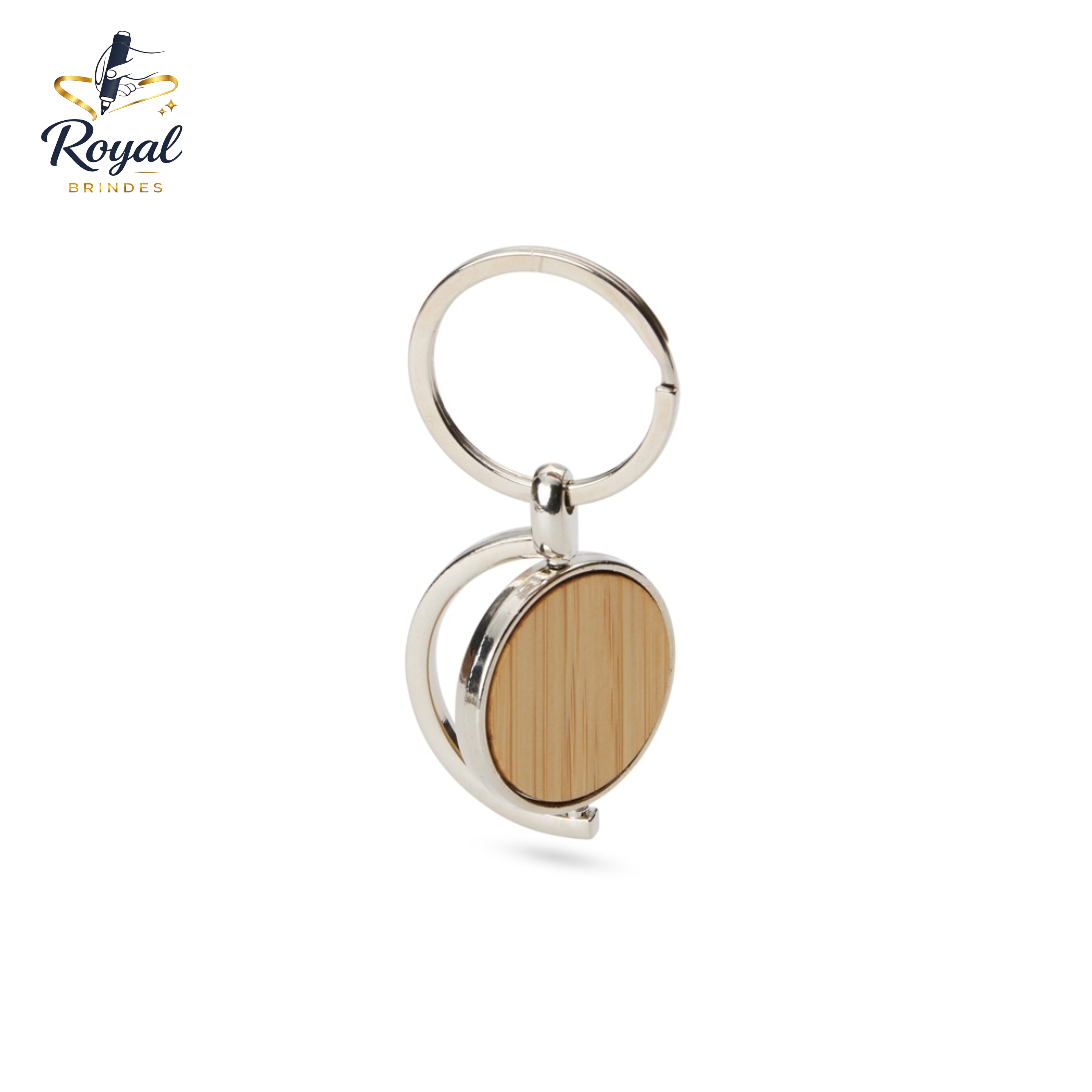 08237 Chaveiro Metal Bambu