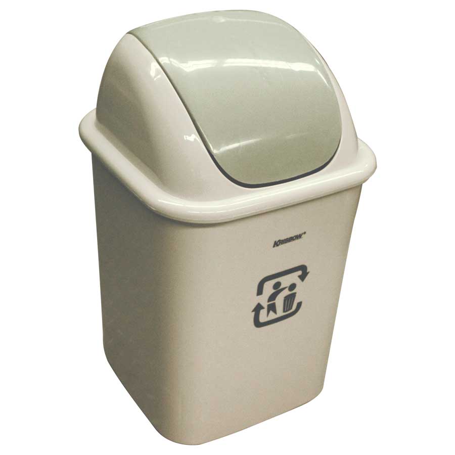 PLASTIC DUST BIN BEIGE