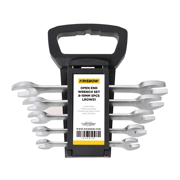 OPEN END WRENCH SET 8-19MM 5PCS LROWS1
