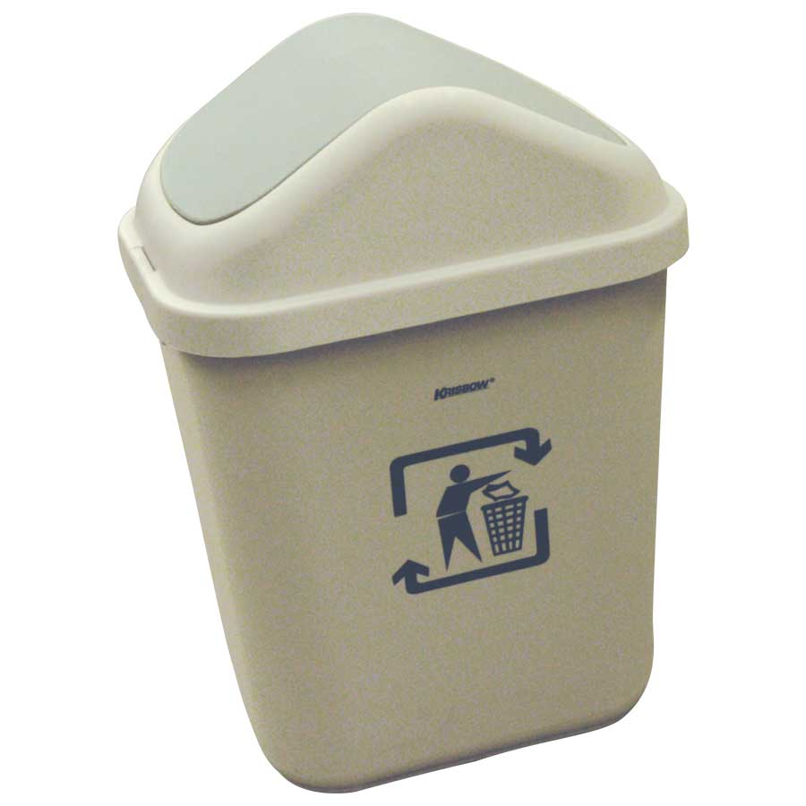 PLASTIC DUST BIN BEIGE