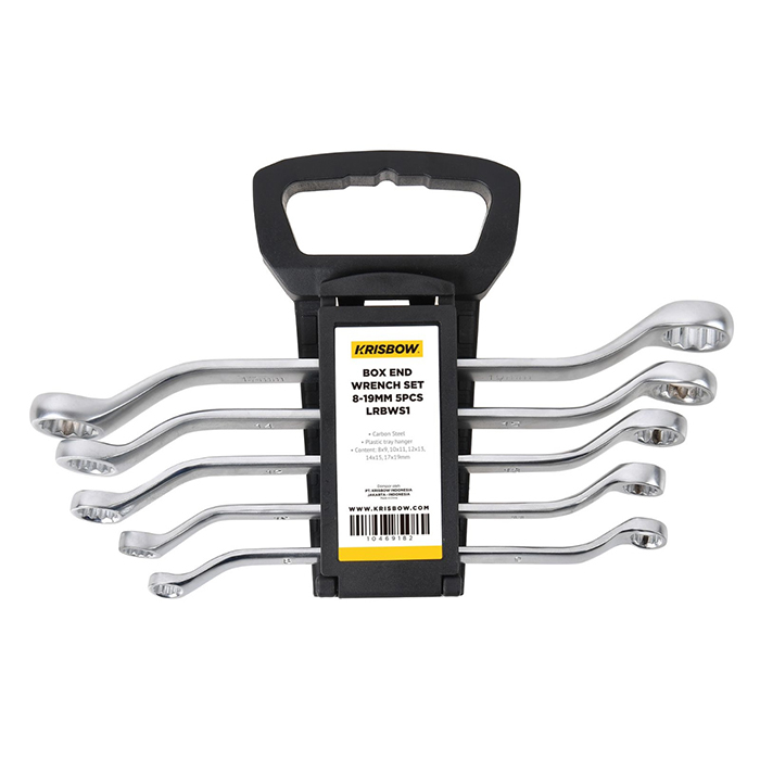BOX END WRENCH SET 8-19MM 5PCS LRBWS1