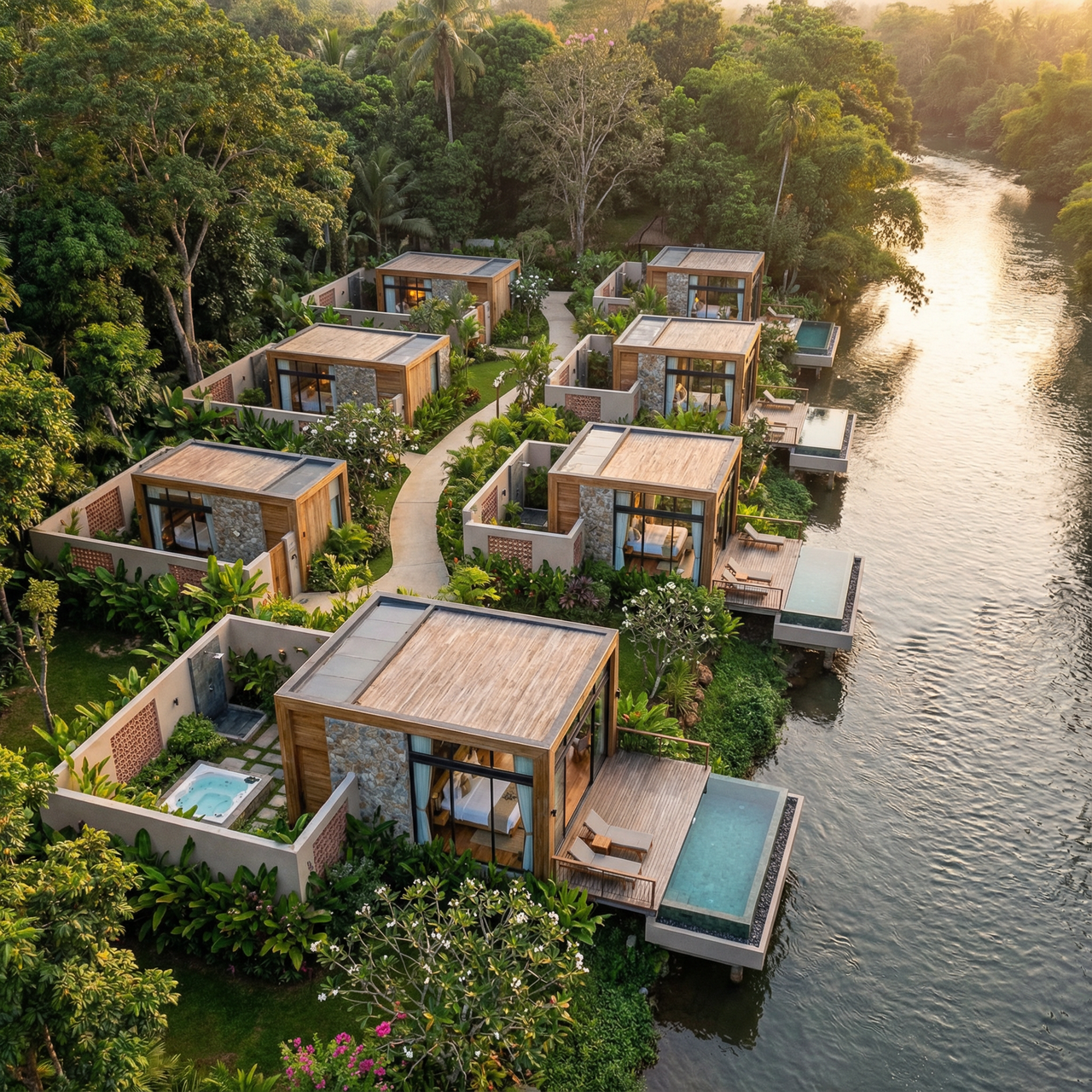 Luxury Riverside Villa Retreat