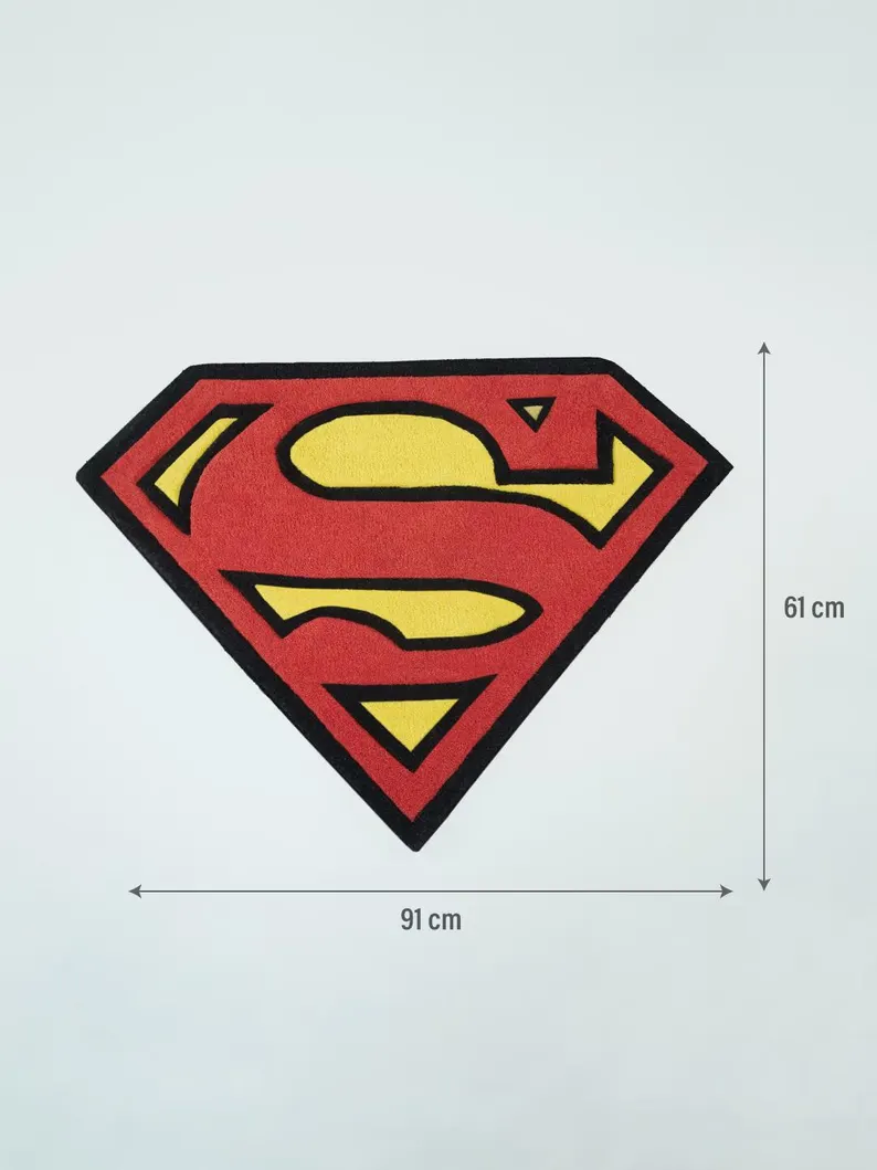Super Man X Merch Hand Tufted Rug From KRISHNA RUGS : Limited Edition 2025