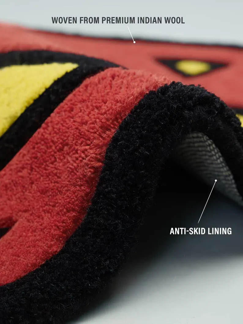 Super Man X Merch Hand Tufted Rug From KRISHNA RUGS : Limited Edition 2025