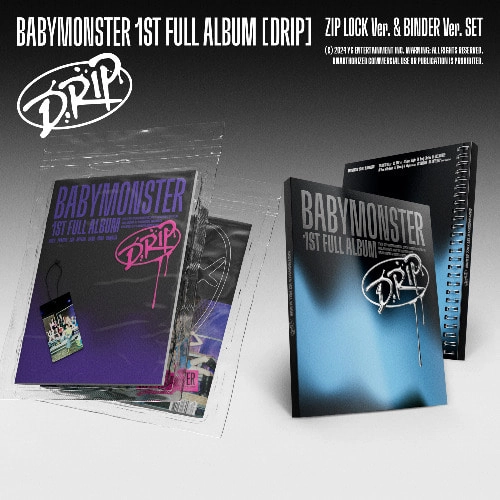 BABYMONSTER - 1st FULL ALBUM [DRIP] (ZIP LOCK Ver. / BINDER Ver.)