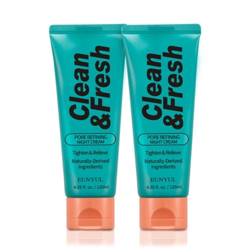 EUNYUL Clean & Fresh Pore Refining Night Cream 2ea Set