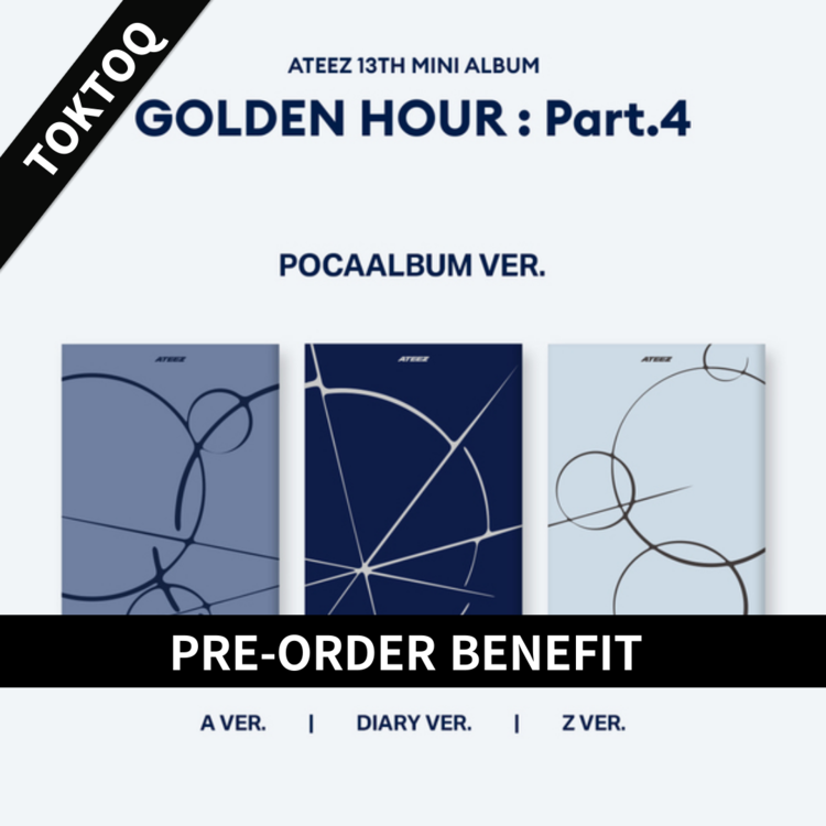 (SET POB) ATEEZ - 13th Mini Album [GOLDEN HOUR : Part.4] (POCAALBUM Ver.) SET
