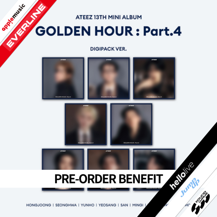 (POB) ATEEZ - 13th Mini Album [GOLDEN HOUR : Part.4] (DIGIPACK Ver.)