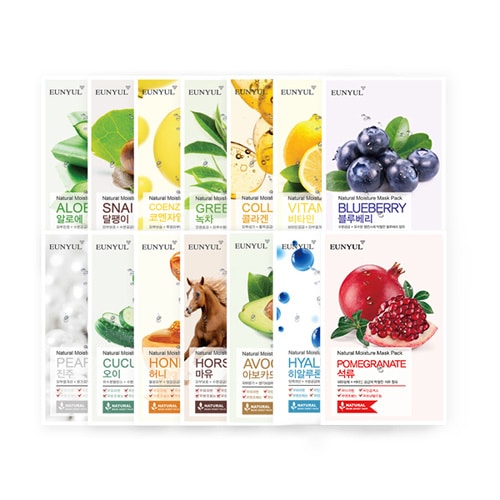 EUNYUL Natural Moisture Sheet Mask Pack (14 Types)