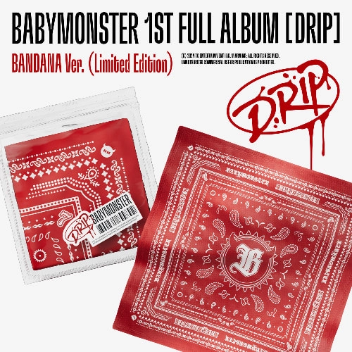 BABYMONSTER - 1st FULL ALBUM [DRIP] BANDANA Ver. (Limited Edition)