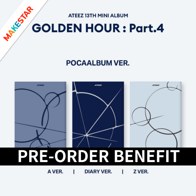 (POB) ATEEZ - 13th Mini Album [GOLDEN HOUR : Part.4] (POCAALBUM Ver.)