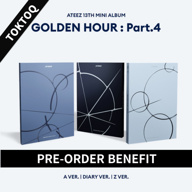 (SET POB) ATEEZ - 13th Mini Album [GOLDEN HOUR : Part.4] SET